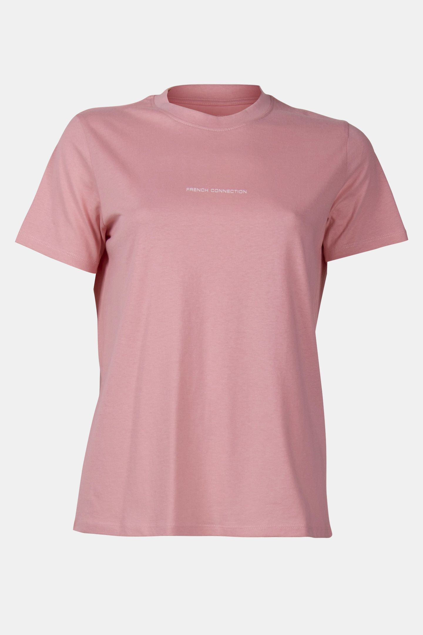 FRENCH CONNECTION TEE WASHED PINK/WHITE 4