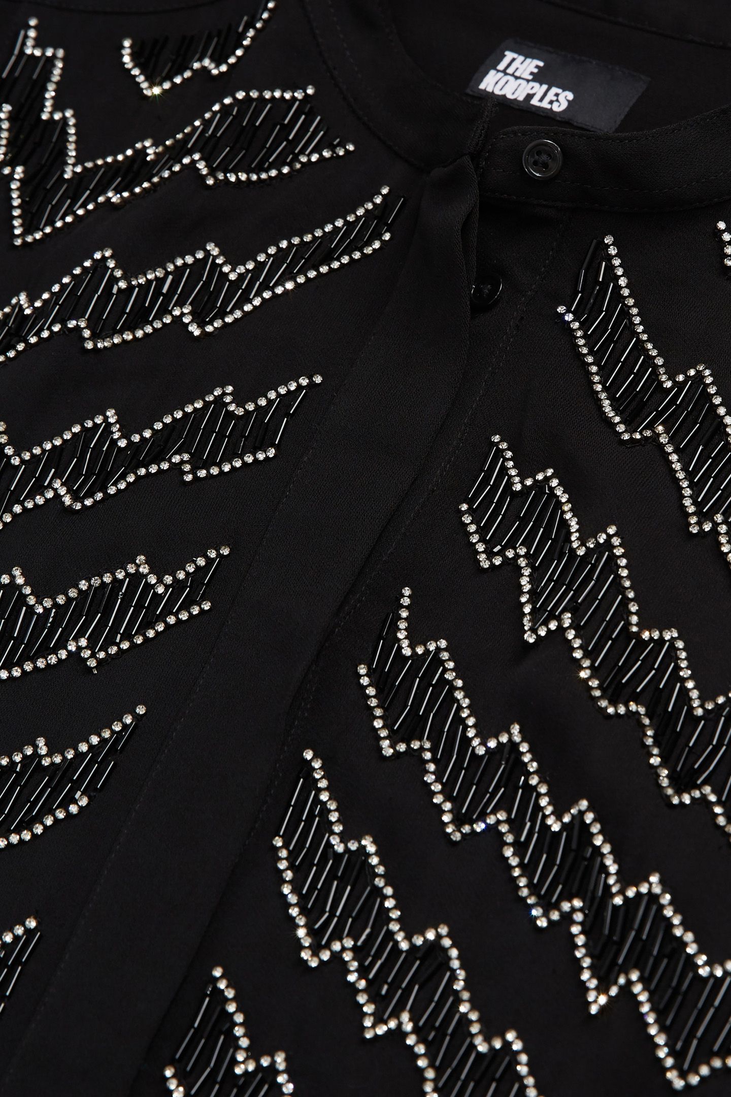LONG-SLEEVED EMBROIDERED SHIRT BLACK 2