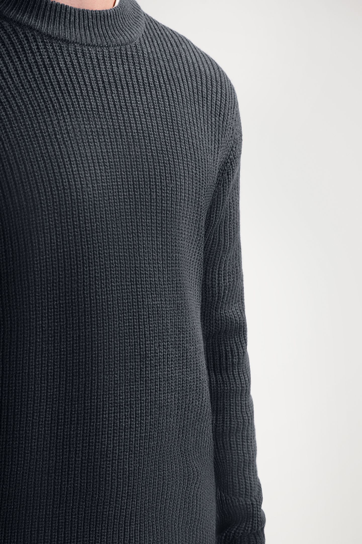 DS-CREW RIBKNIT DK. NAVY 5