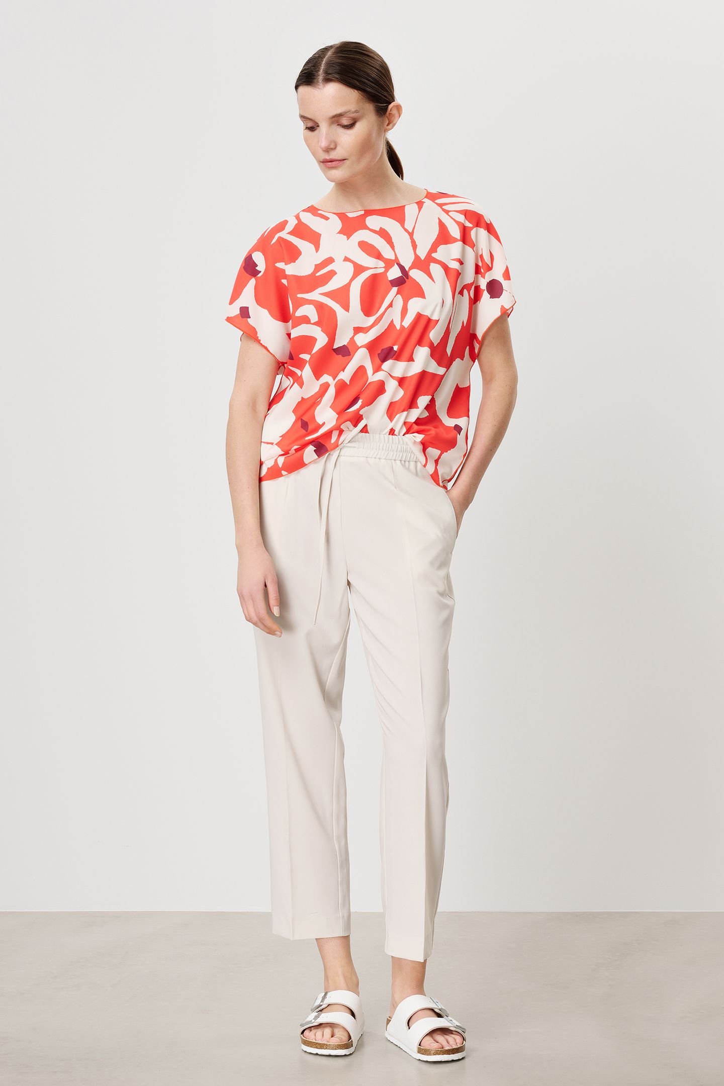 PRINTED ALBA TOP PAPAYA 3