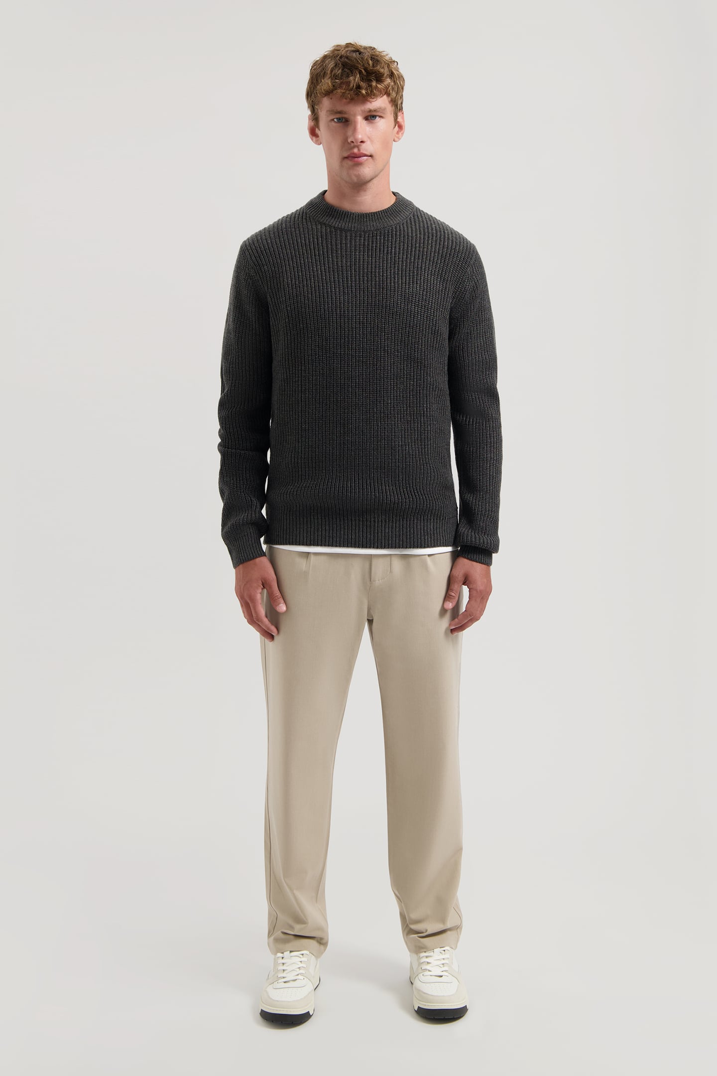 DS-CREW RIBKNIT ANTHRA MELANGE 3