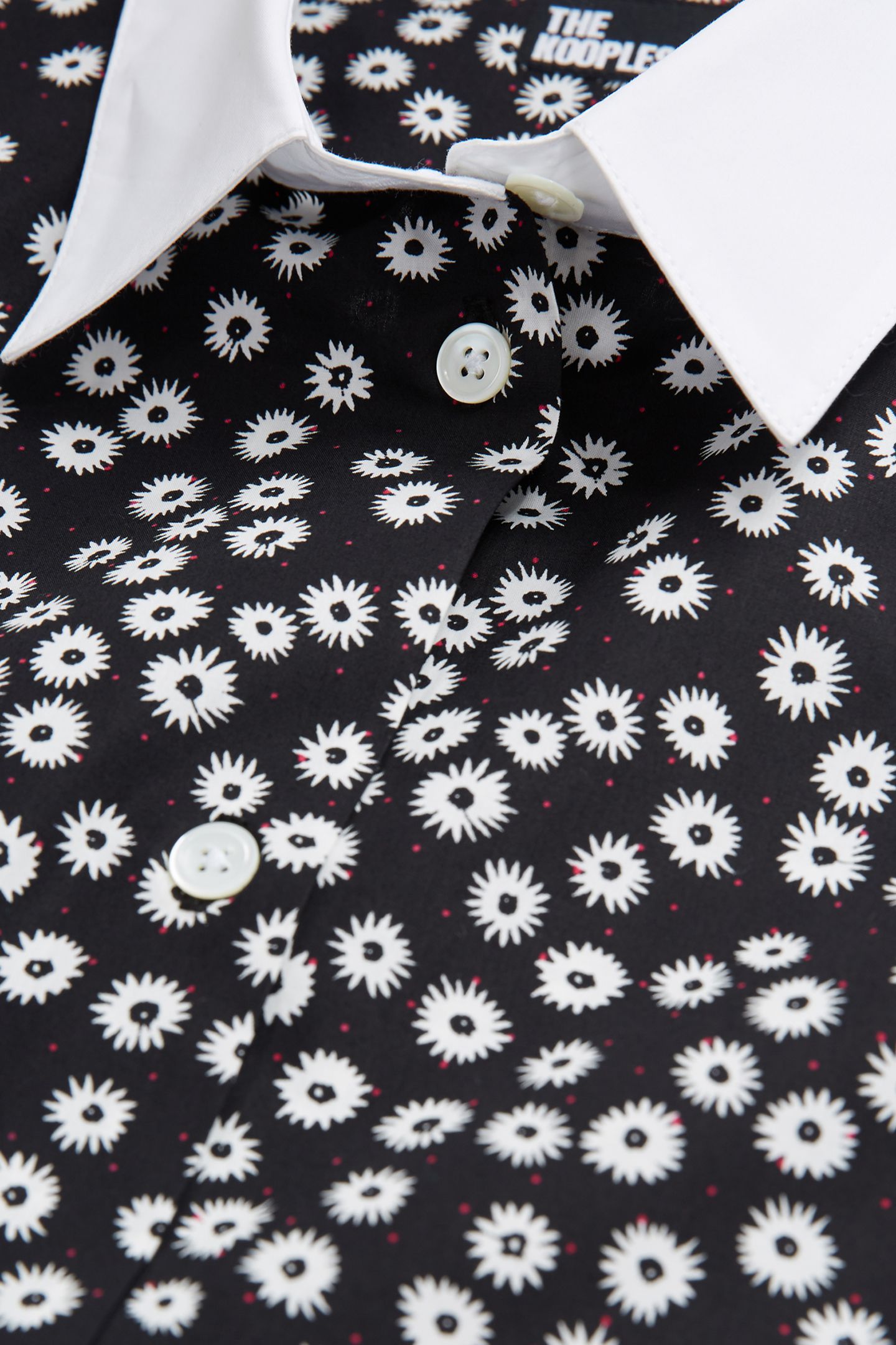 PRINTED SHIRT WITH WHITE COLLAR DETAIL 2