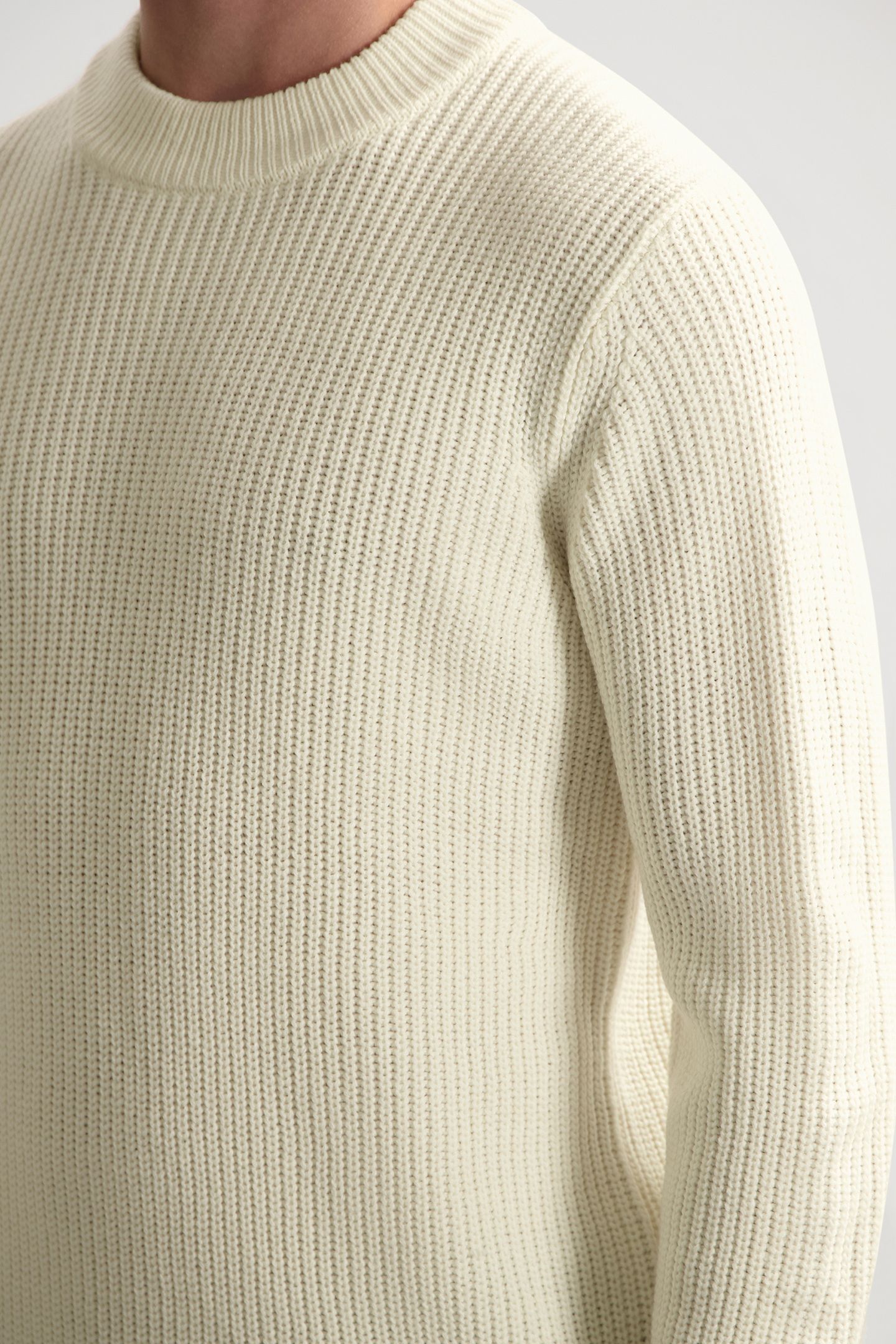 DS-CREW RIBKNIT OFFWHITE 5