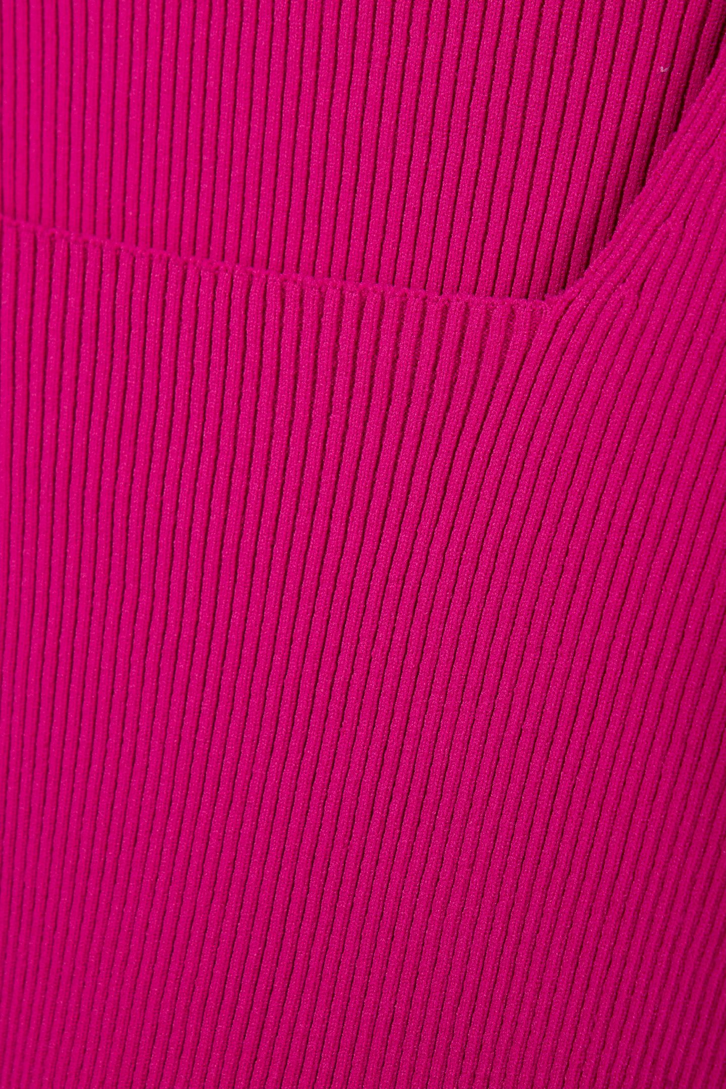 ARIEL SQUARE NECKLINE KNITTED TOP FUCHSIA 4