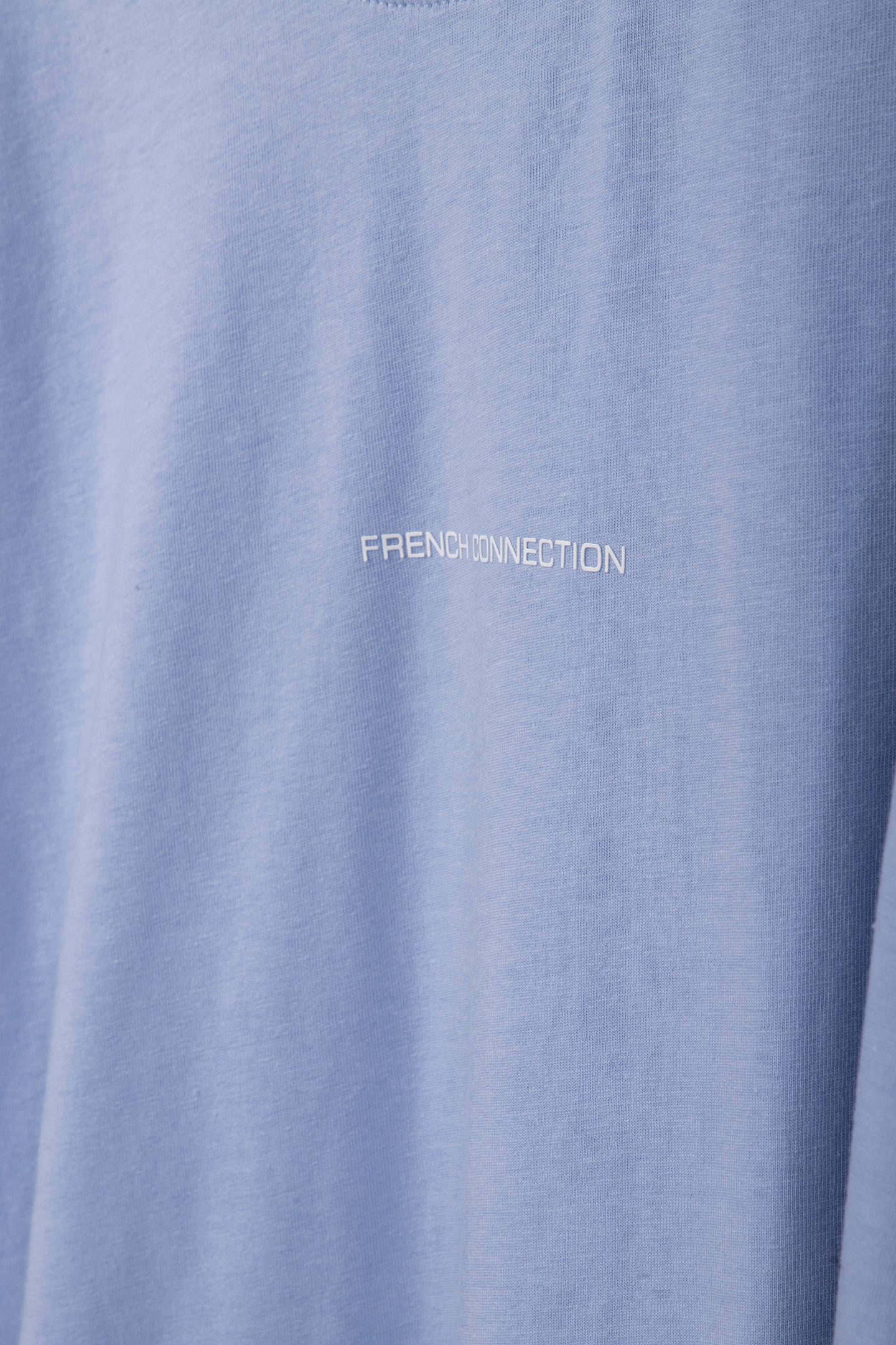 FRENCH CONNECTION TEE WASHED BLUE/WHITE 4