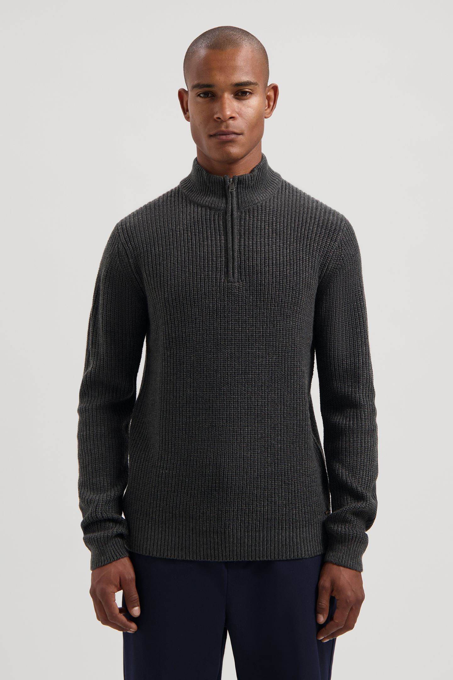 DS-SKIPPER RIBKNIT ANTHRA MELANGE 1