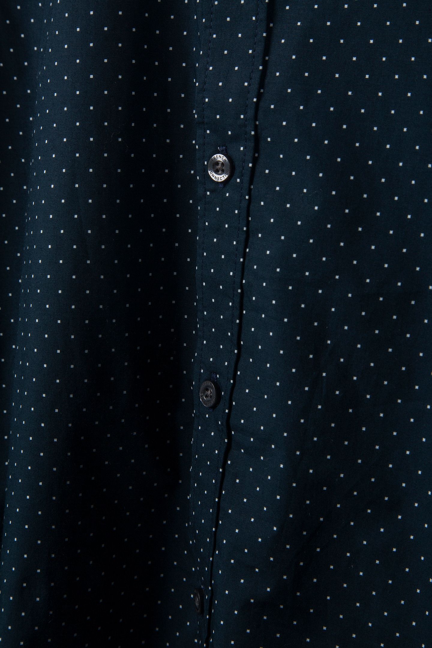 SQUARE DOT CUT LONG SLEEVE SHIRT MARINE 5