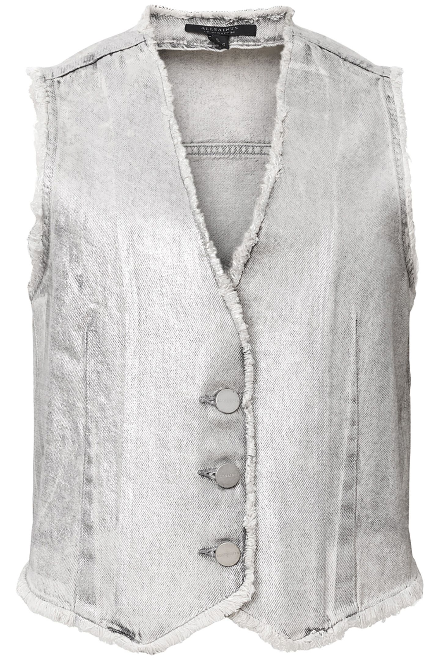 ANDREA WAISTCOAT METALLIC SILVER 4