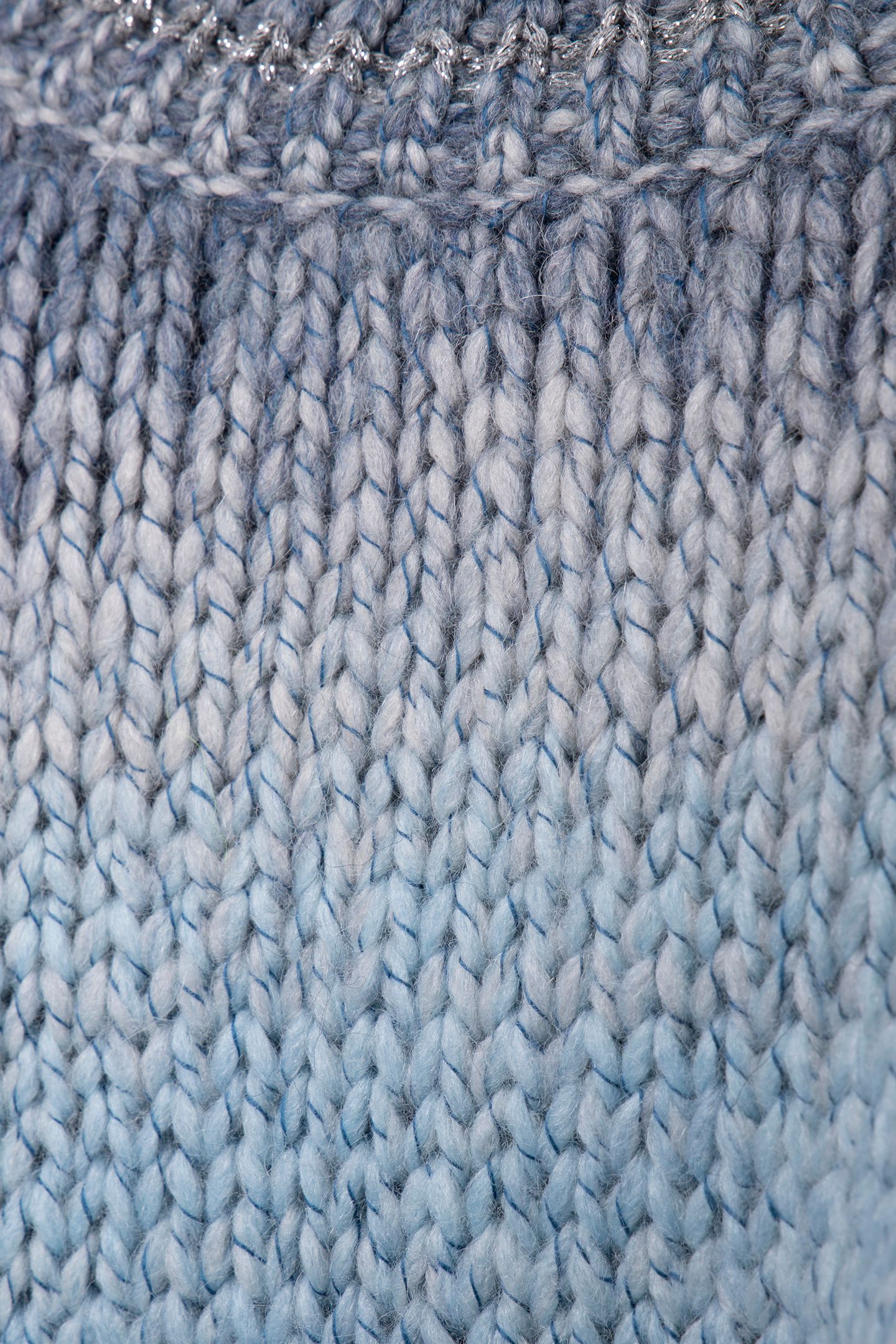 FITTED SPACE DYE PULLOVER SAPPHIRE BLUE 4