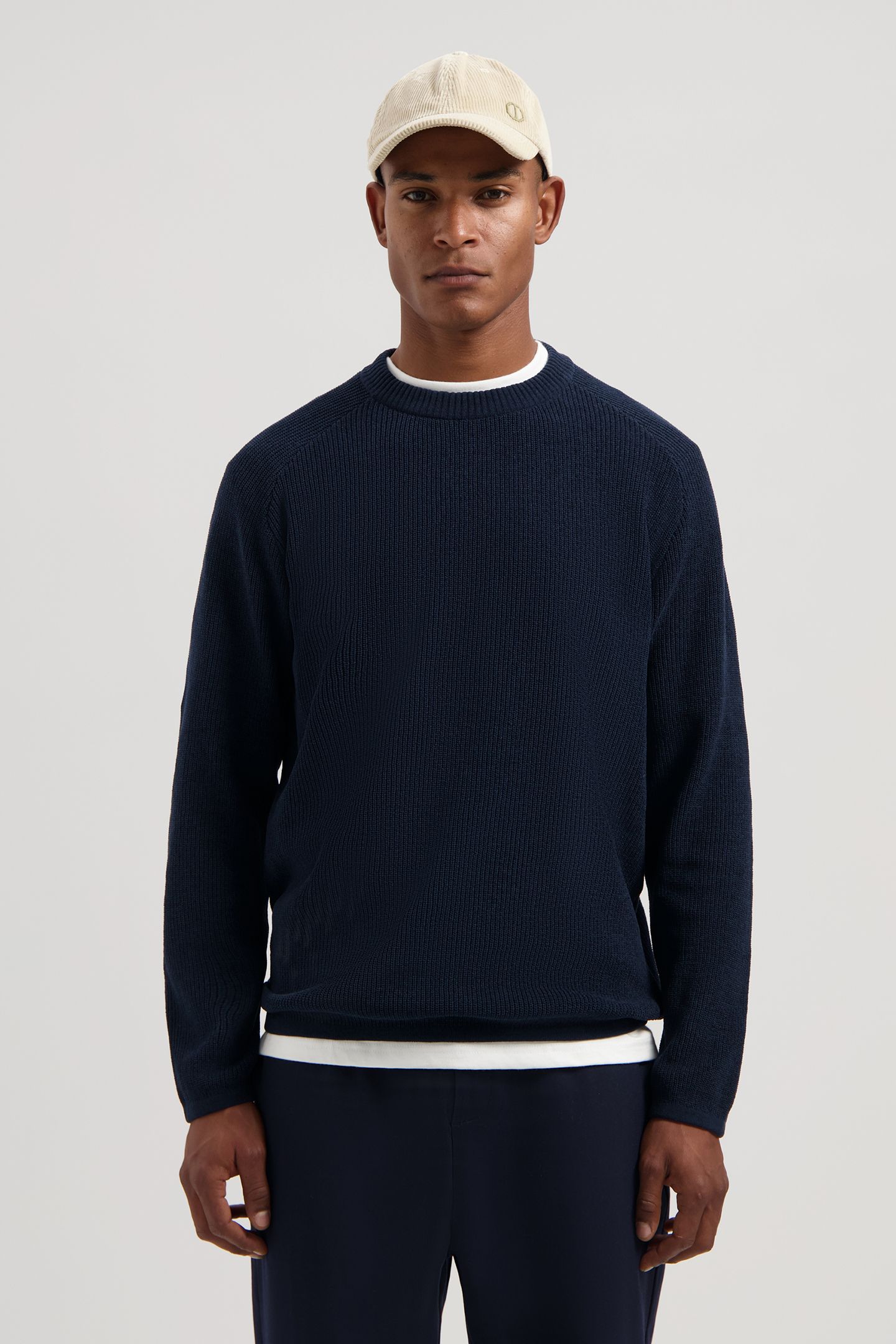 DS-CHENILLE CREWNECK DK. NAVY 1