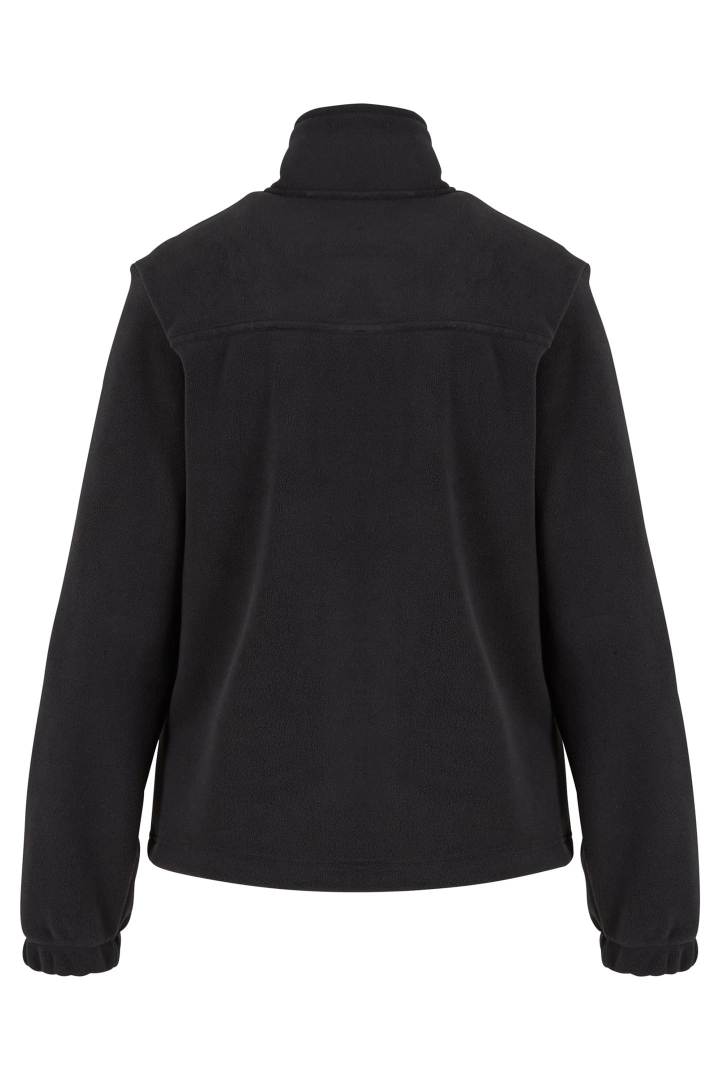 LADIES DOUBLE POLARFLEECE JACKET BLACK/BLACK 2
