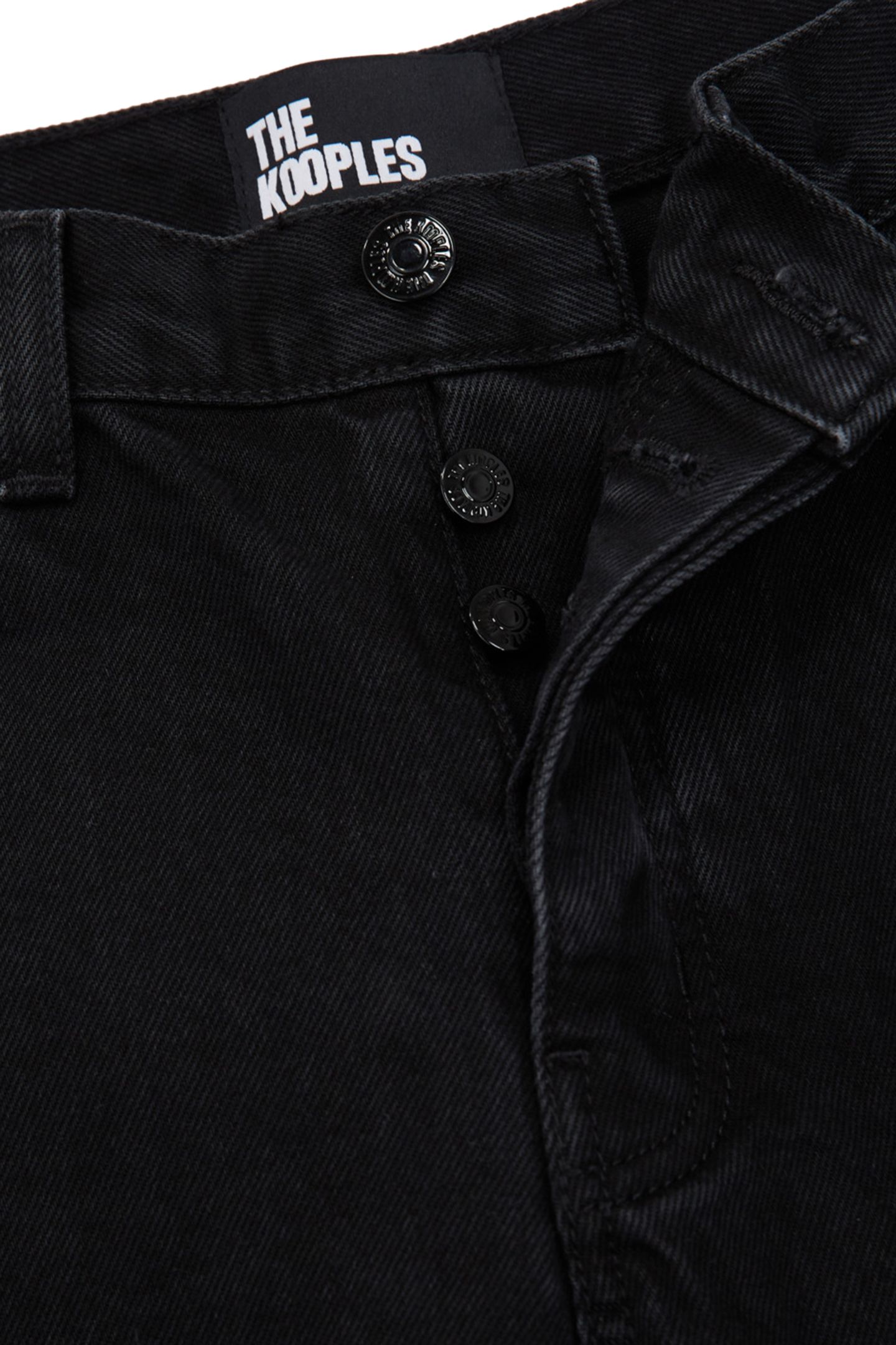 BLACK WASHED STRAIGHT JEANS 4