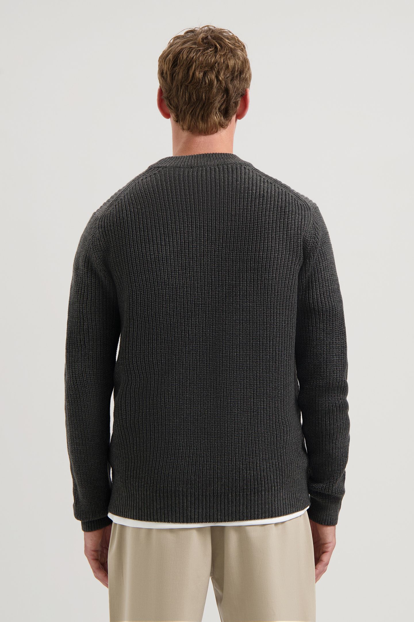 DS-CREW RIBKNIT ANTHRA MELANGE 2