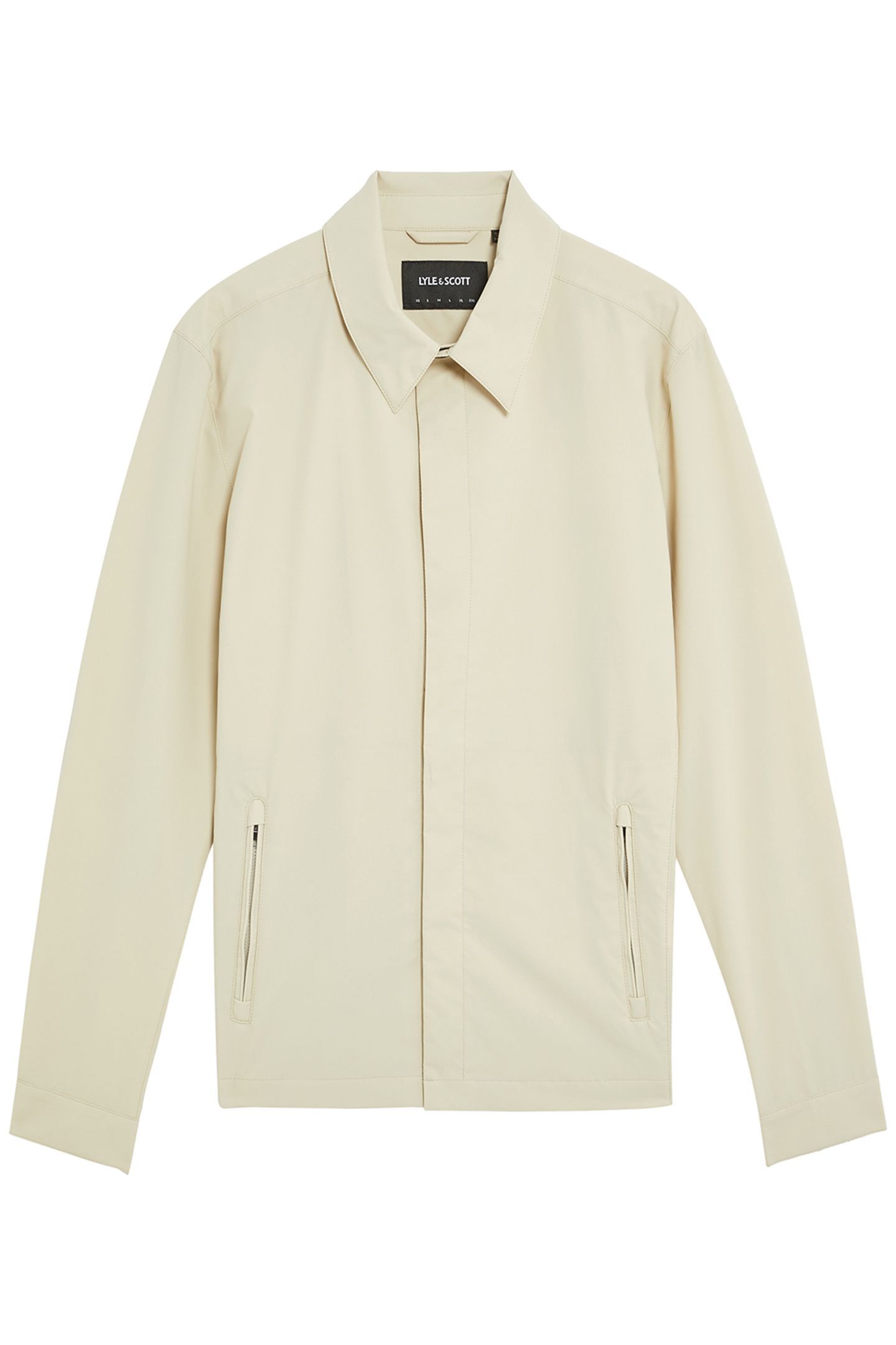 ZIP THROUGH NYLON OVERSHIRT GREY TAUPE 4