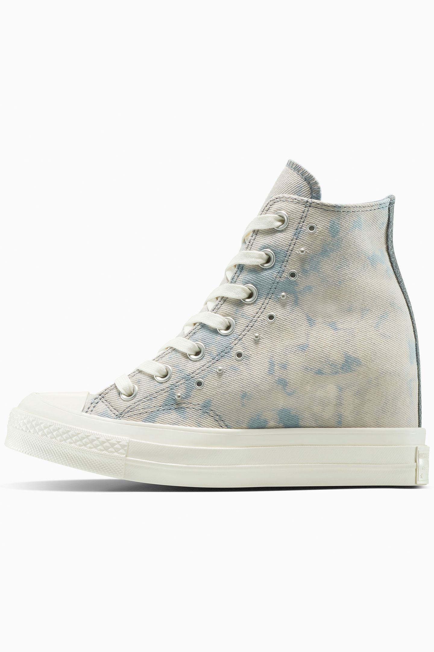 CHUCK 70 WEDGE PLATFORM WASHED DENIM WET STONE/WET STONE/EGR 7