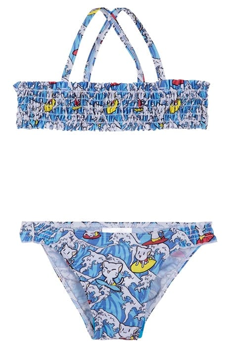 SURFING KIDS GIRL TWO PIECES TURQUOISE MULTI 1