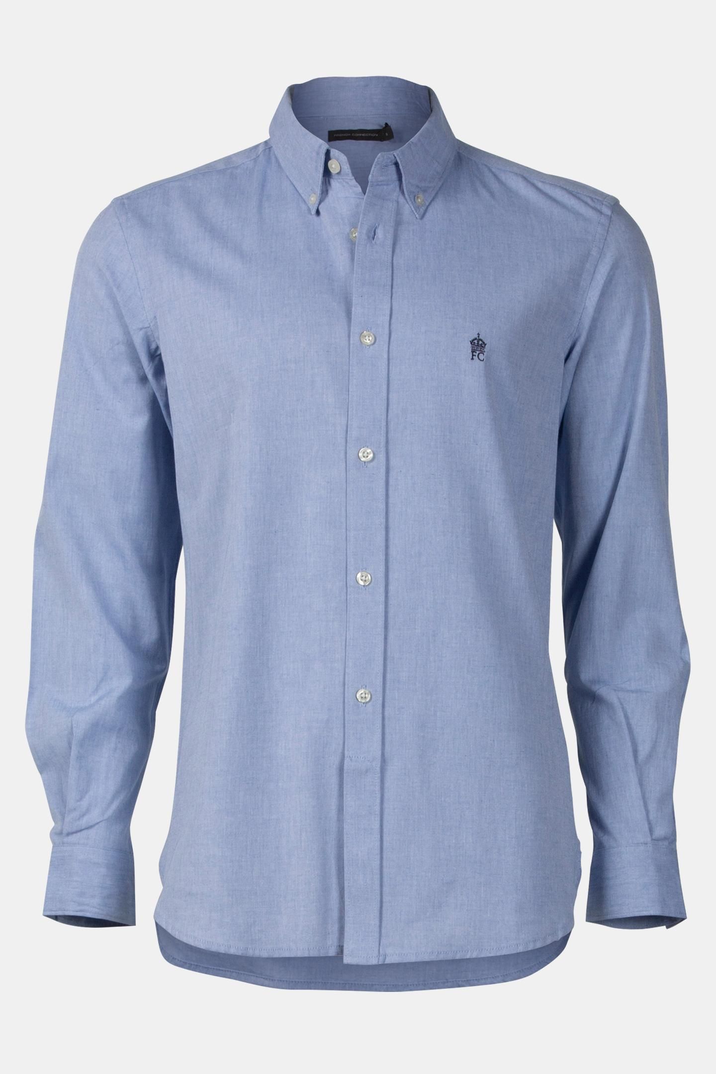 OXFORD LONG SLEEVE SHIRT SKY/MARINE 4