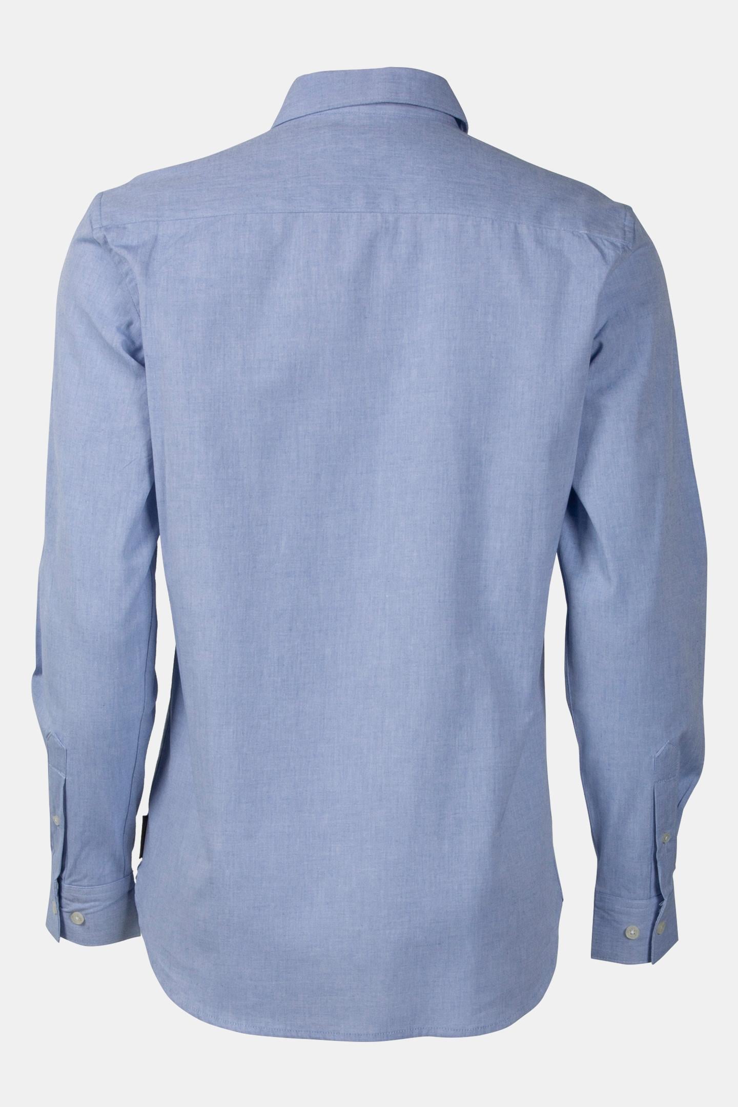 OXFORD LONG SLEEVE SHIRT SKY/MARINE 5