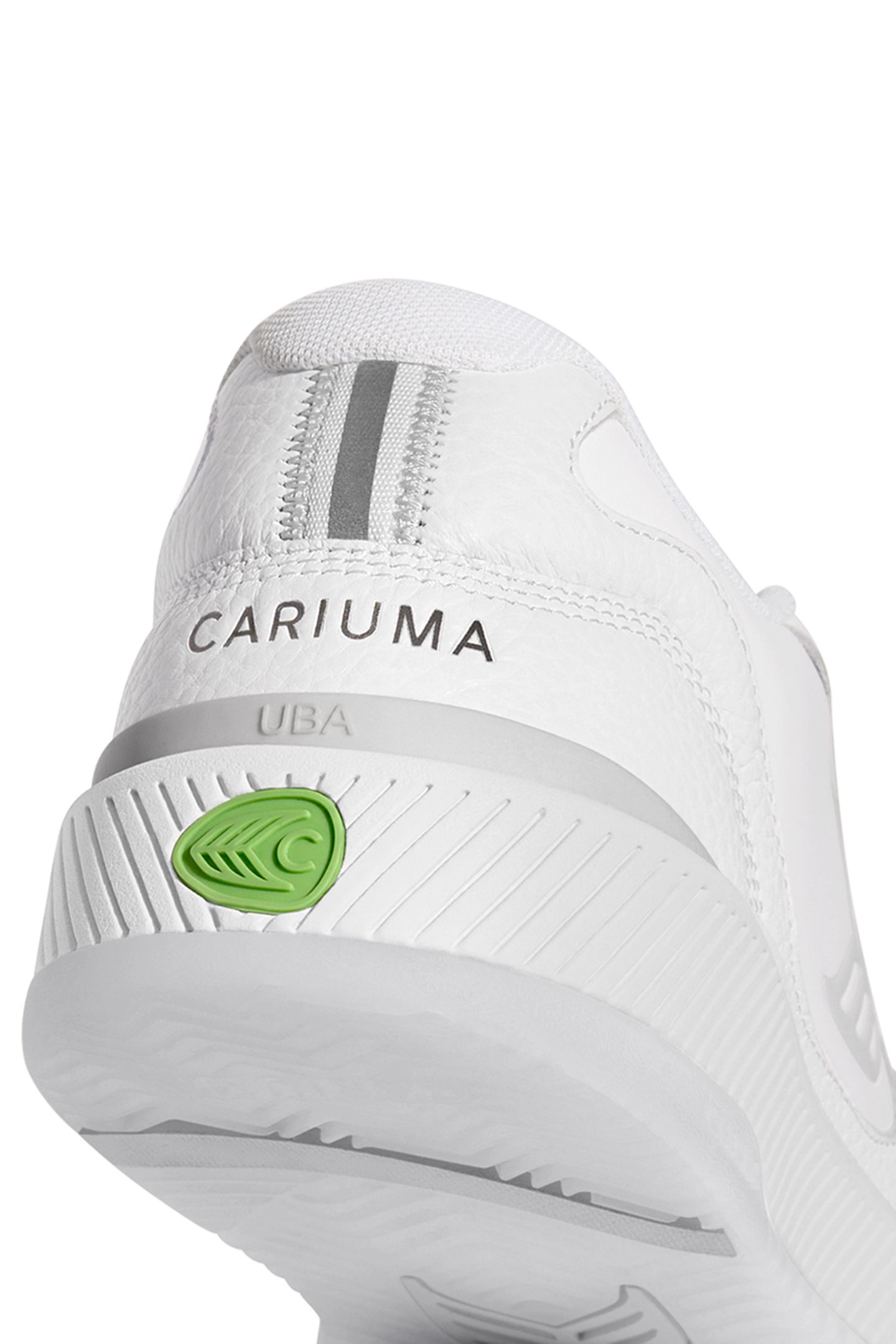 UBA WHITE PREMIUM LEATHER ICE LOGO SNEAKER WHITE 3