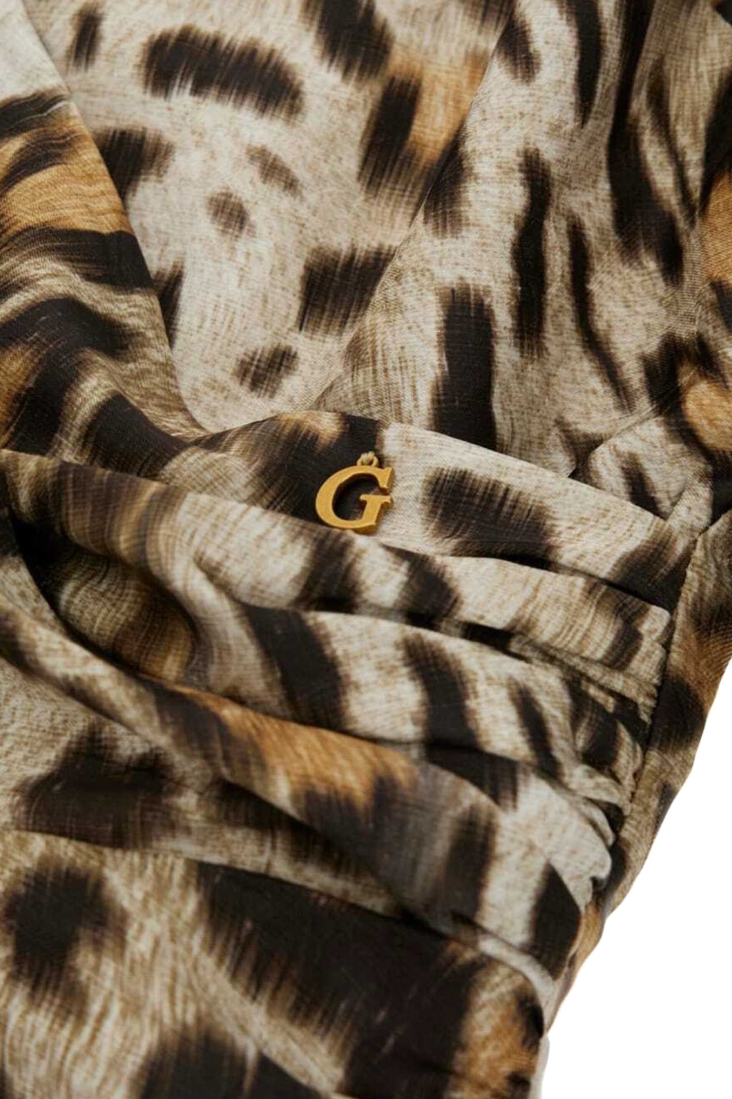 GUESS ECO MARION FIX WRAP DRES WAVY LEOPARD PRINT 7