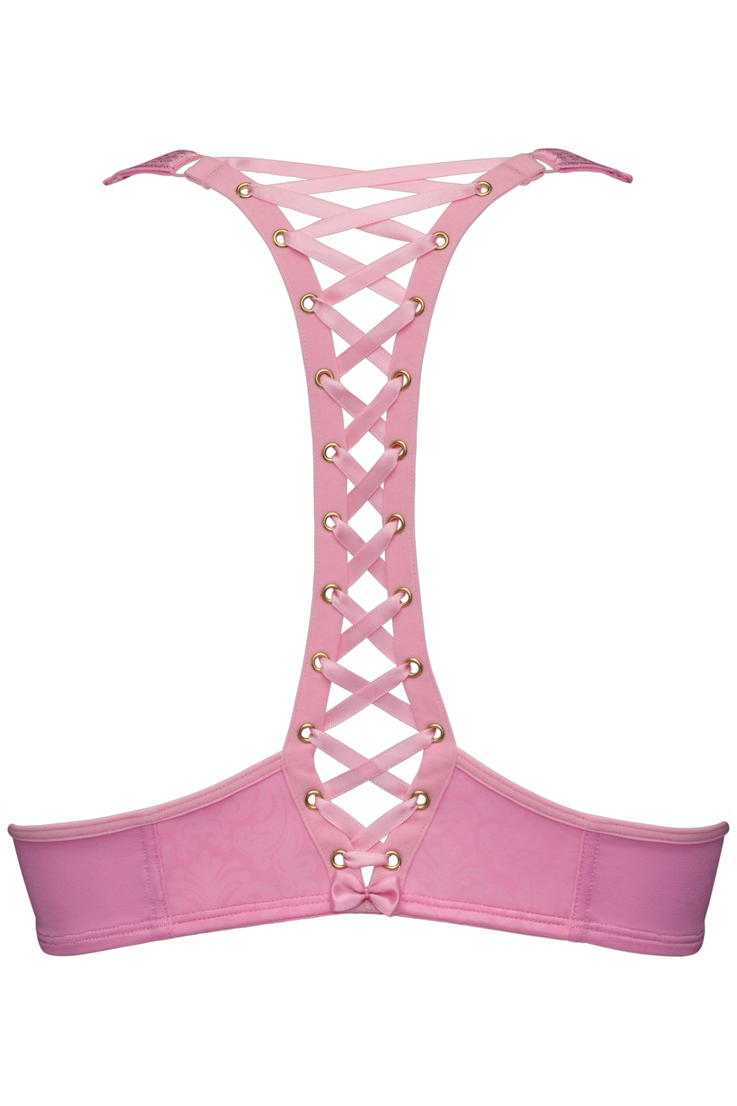 ROCOCO ROYAL PINK AND GOLD PUSH UP BRA 4