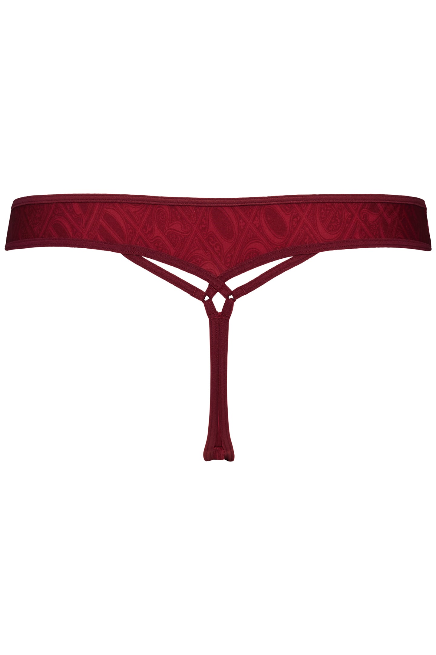 SEDUCTION CABERNET PRINT THONG 4