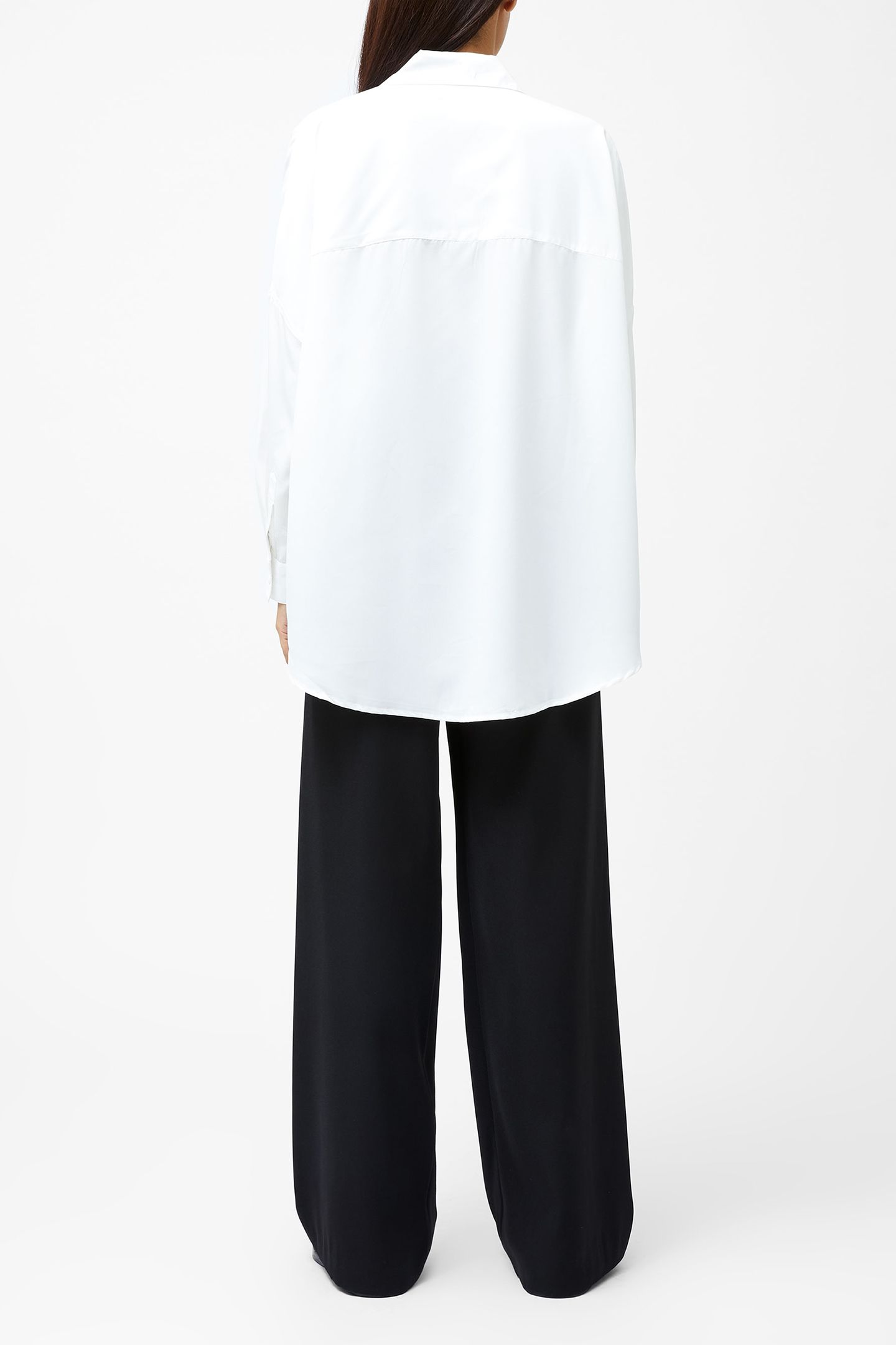 CAPRINA CREPE LS BUTTON SHIRT WINTER WHITE 2