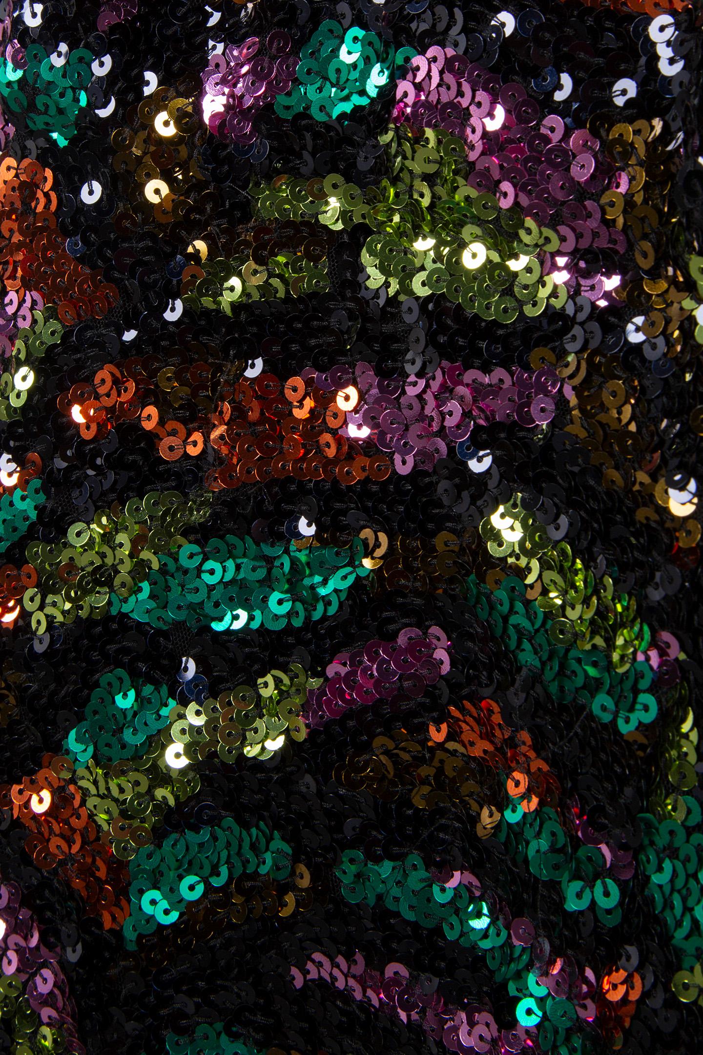 EVIA SEQUIN BODYCON DRESS GREEN 5