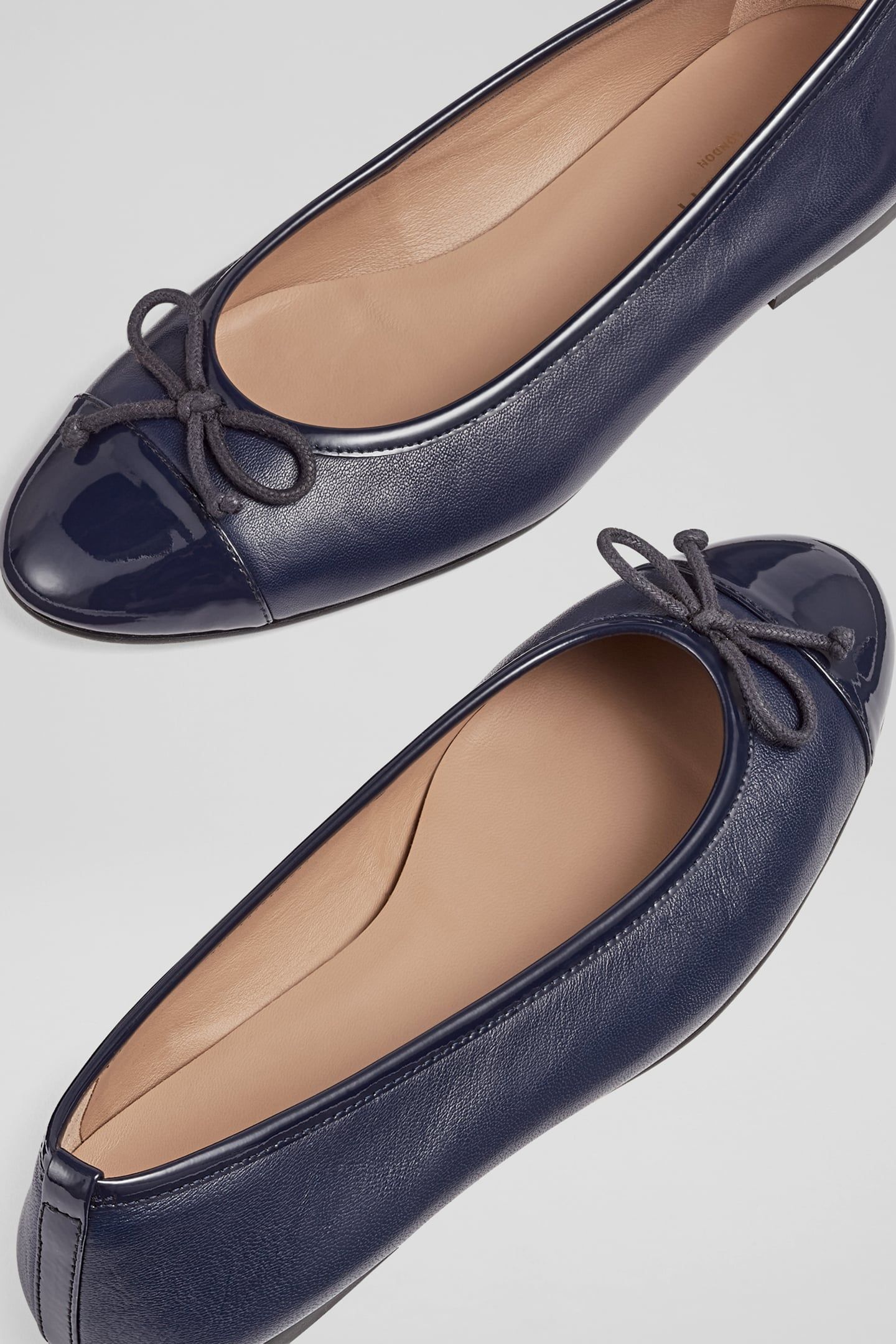 KARA - TOE CAP BALLERINA NAVY 4