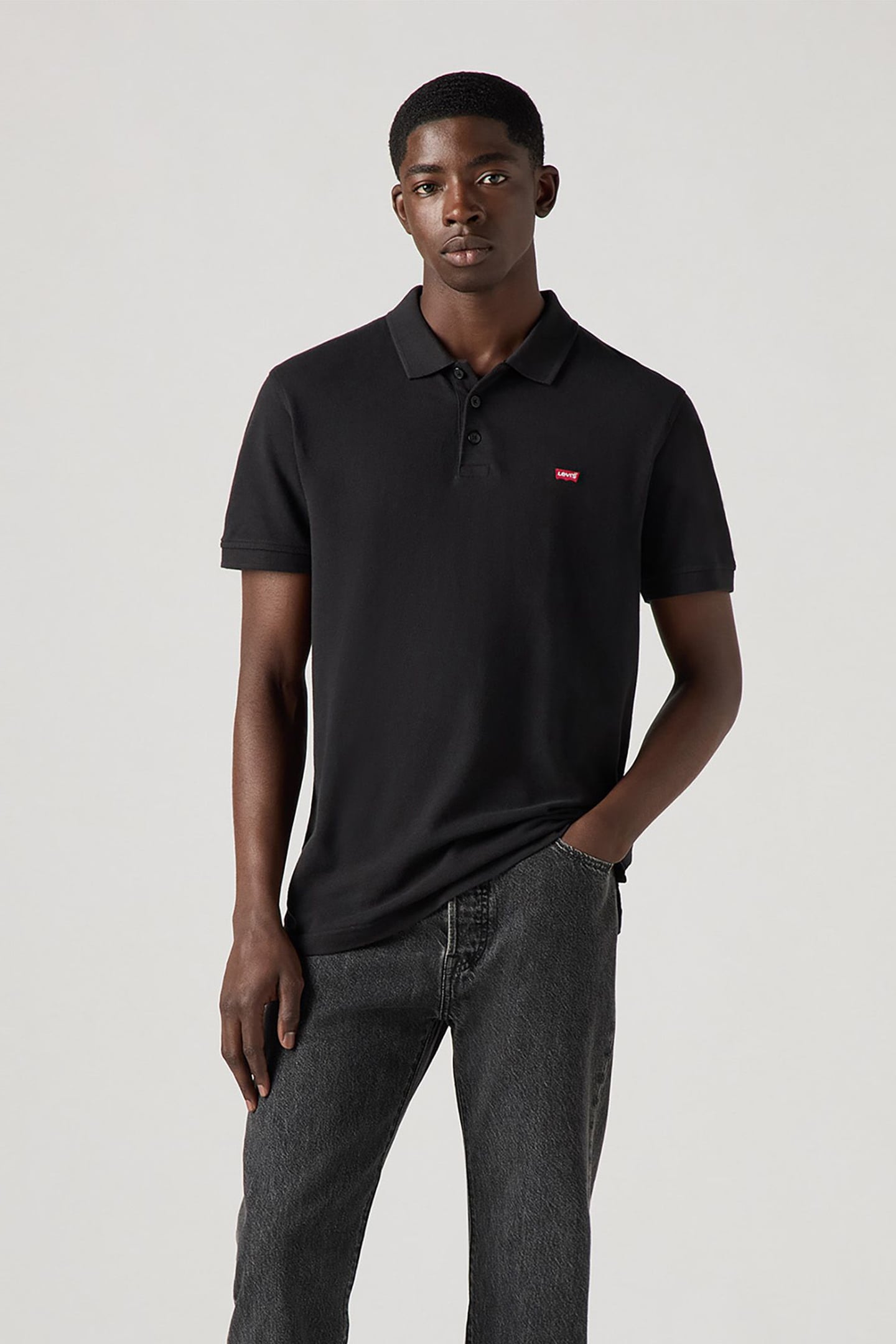 HOUSEMARK POLO SHIRT BLACK 1