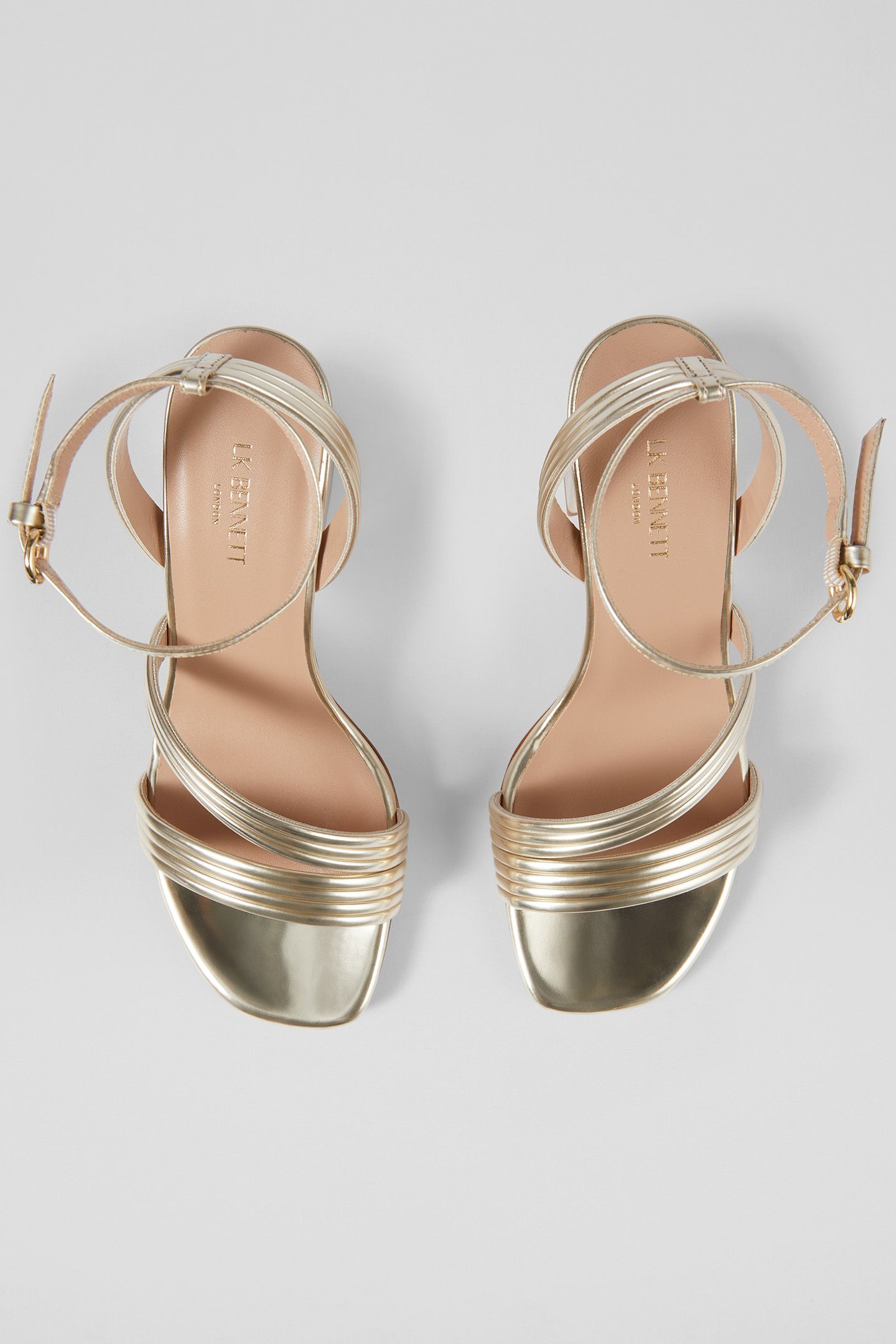 FS EDITA STRAP BLOCK HEEL PALE GOLD 3