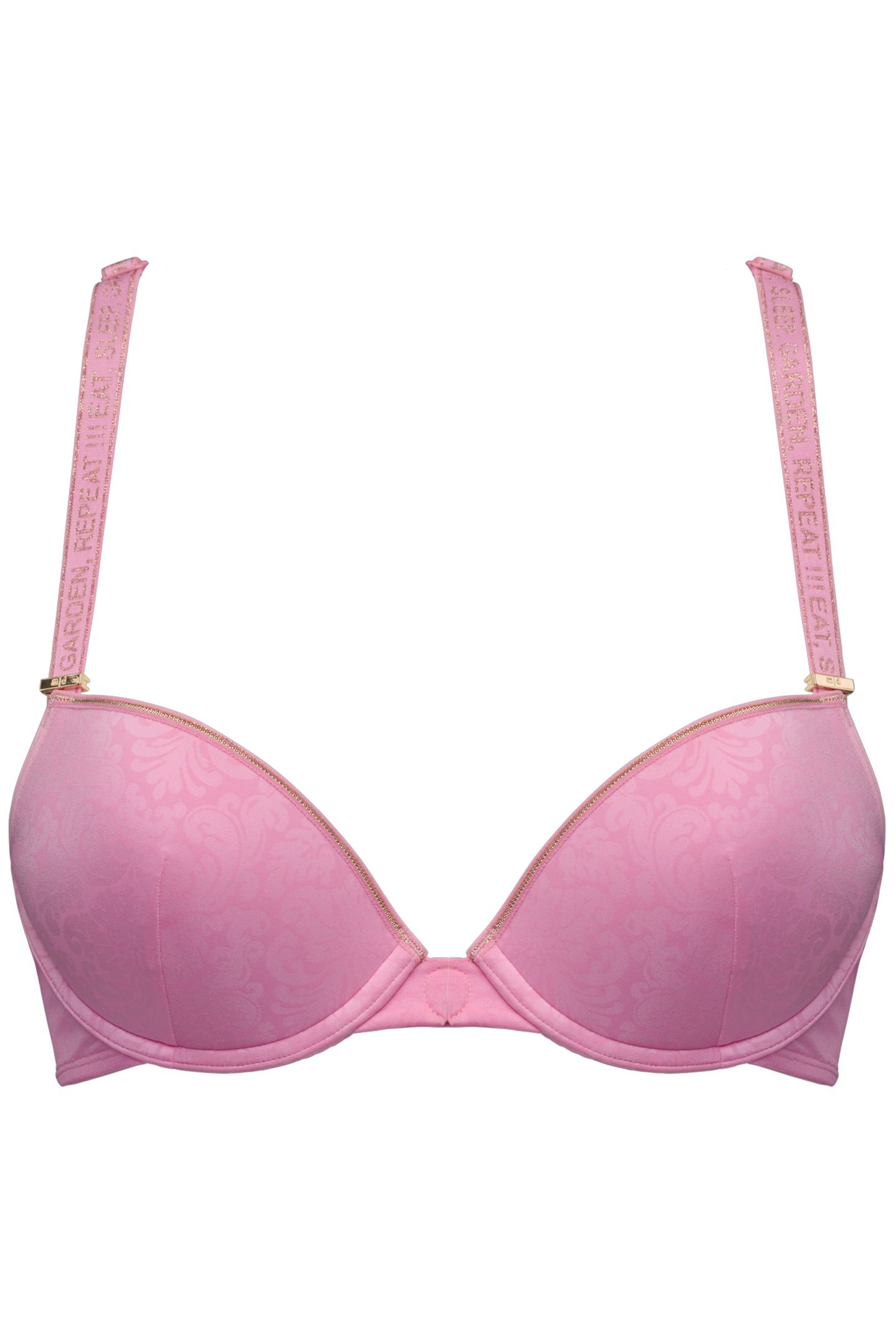 ROCOCO ROYAL PINK AND GOLD PUSH UP BRA 3