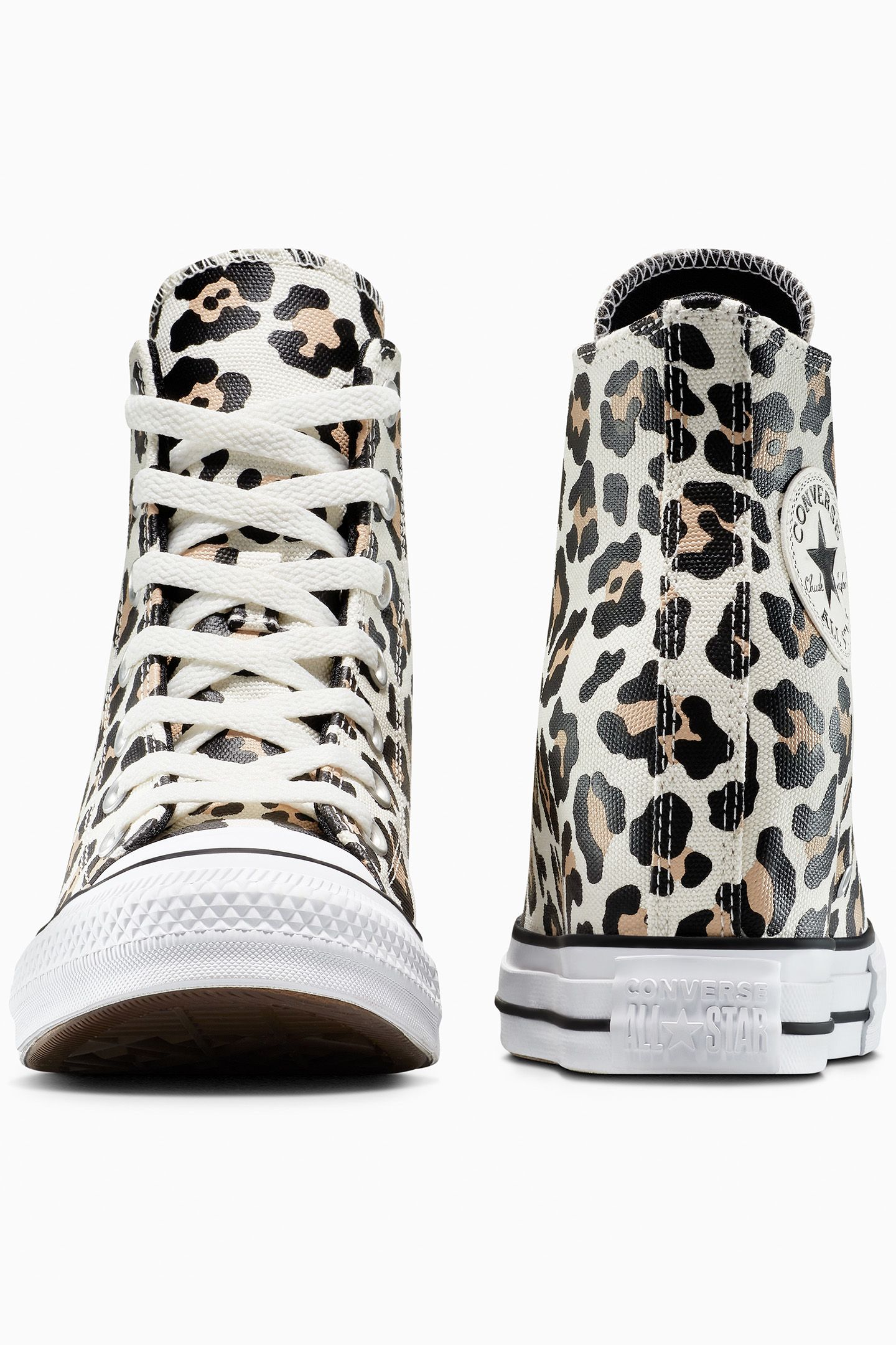 CHUCK TAYLOR ALL STAR WEDGE PLATFORM LEOPARD EGRET/BLACK/COA 7