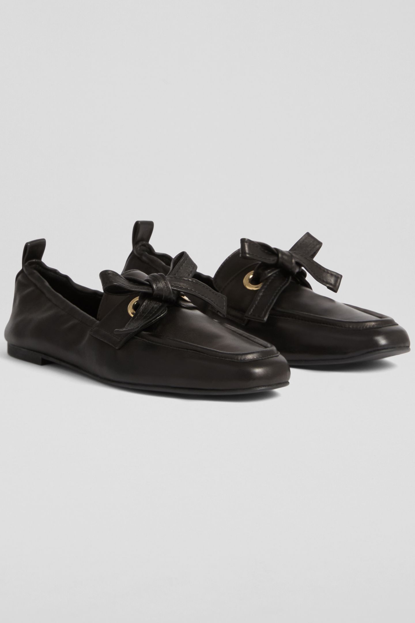 FL MAUDE EYELET BOW LOAFR BLACK 2
