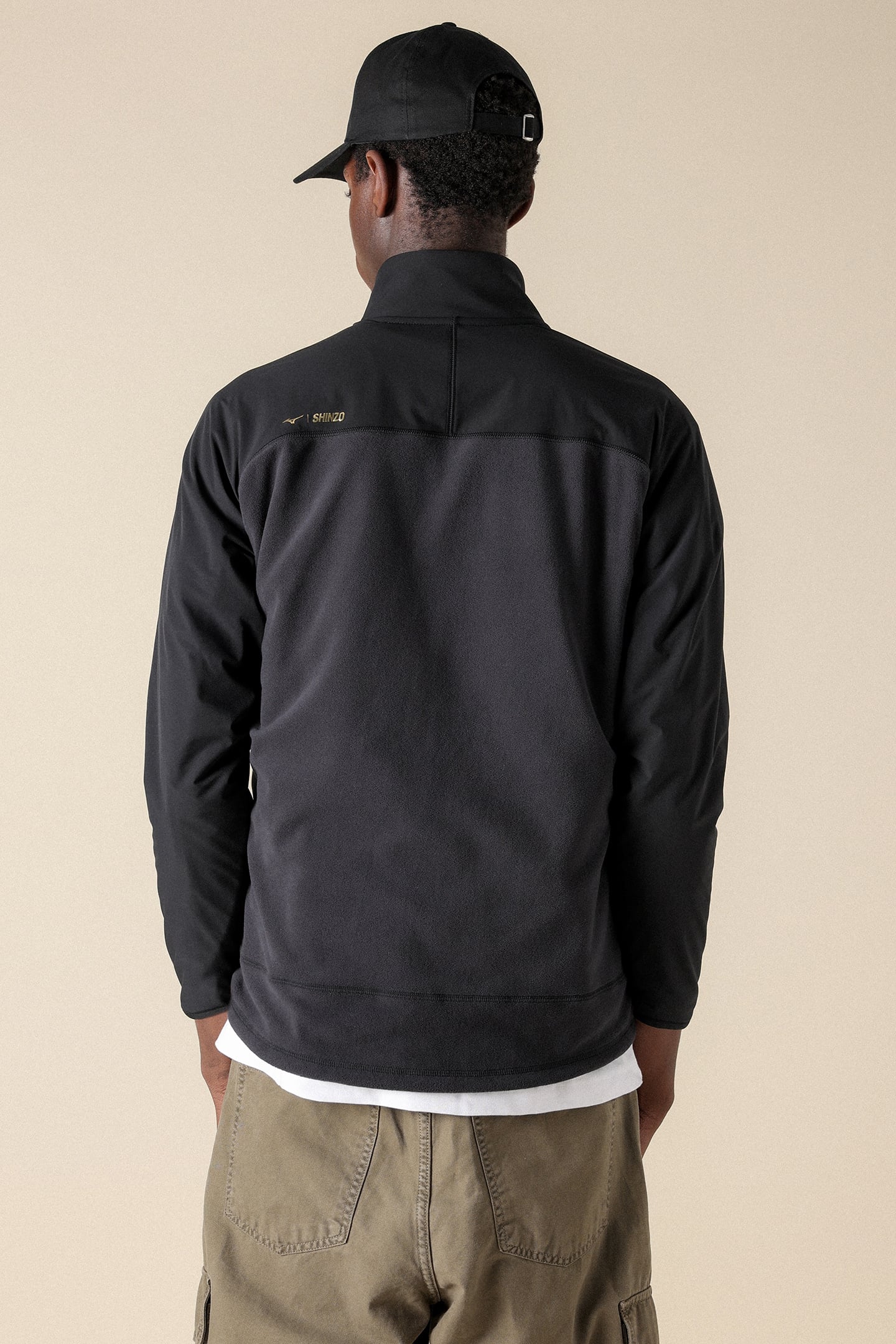 UNISEX SL SHINZO ZIP FLEECE JACKET BLACK 4