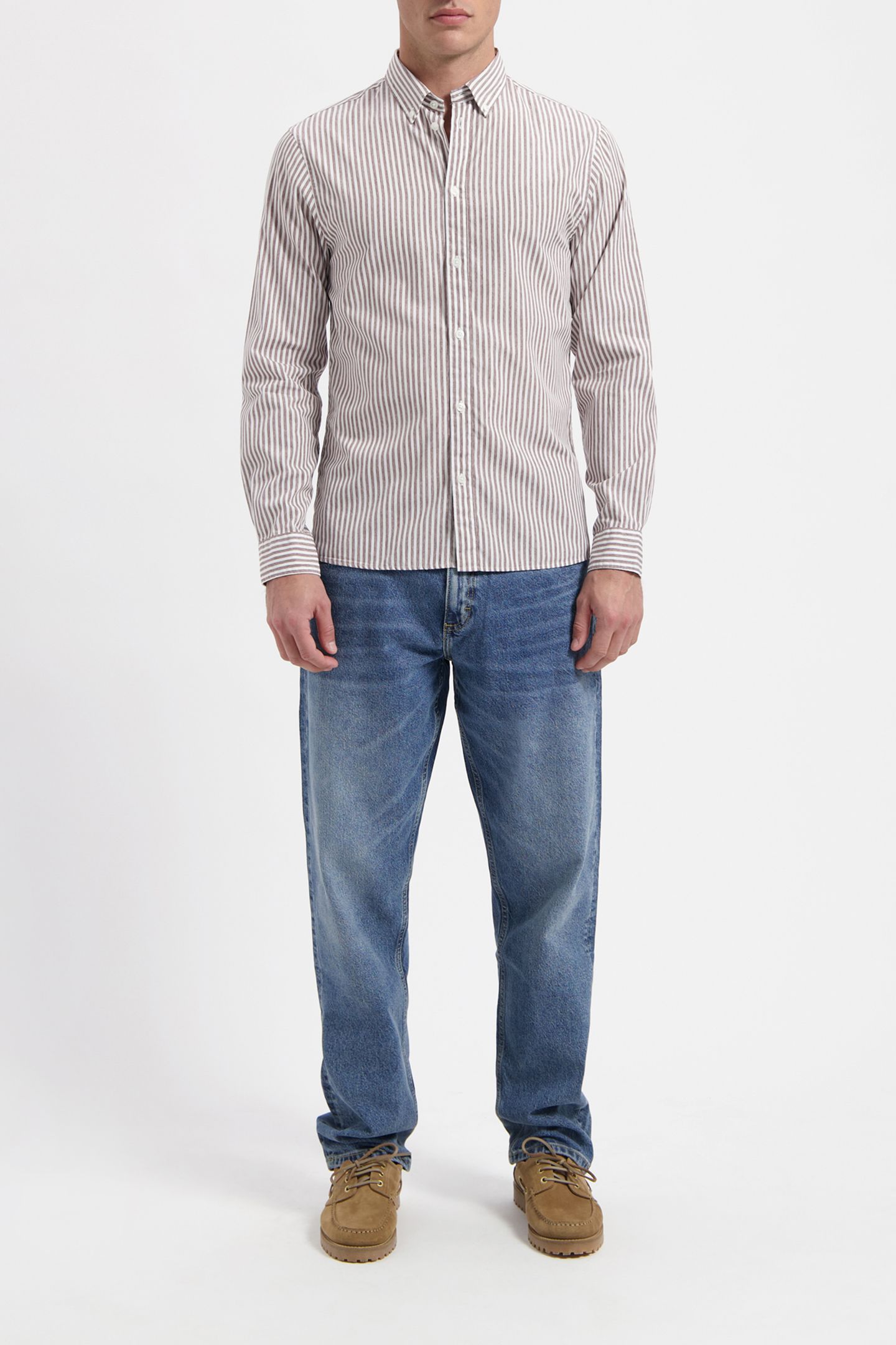 WAL – JAMES SHIRT BROWN STRIPED 2