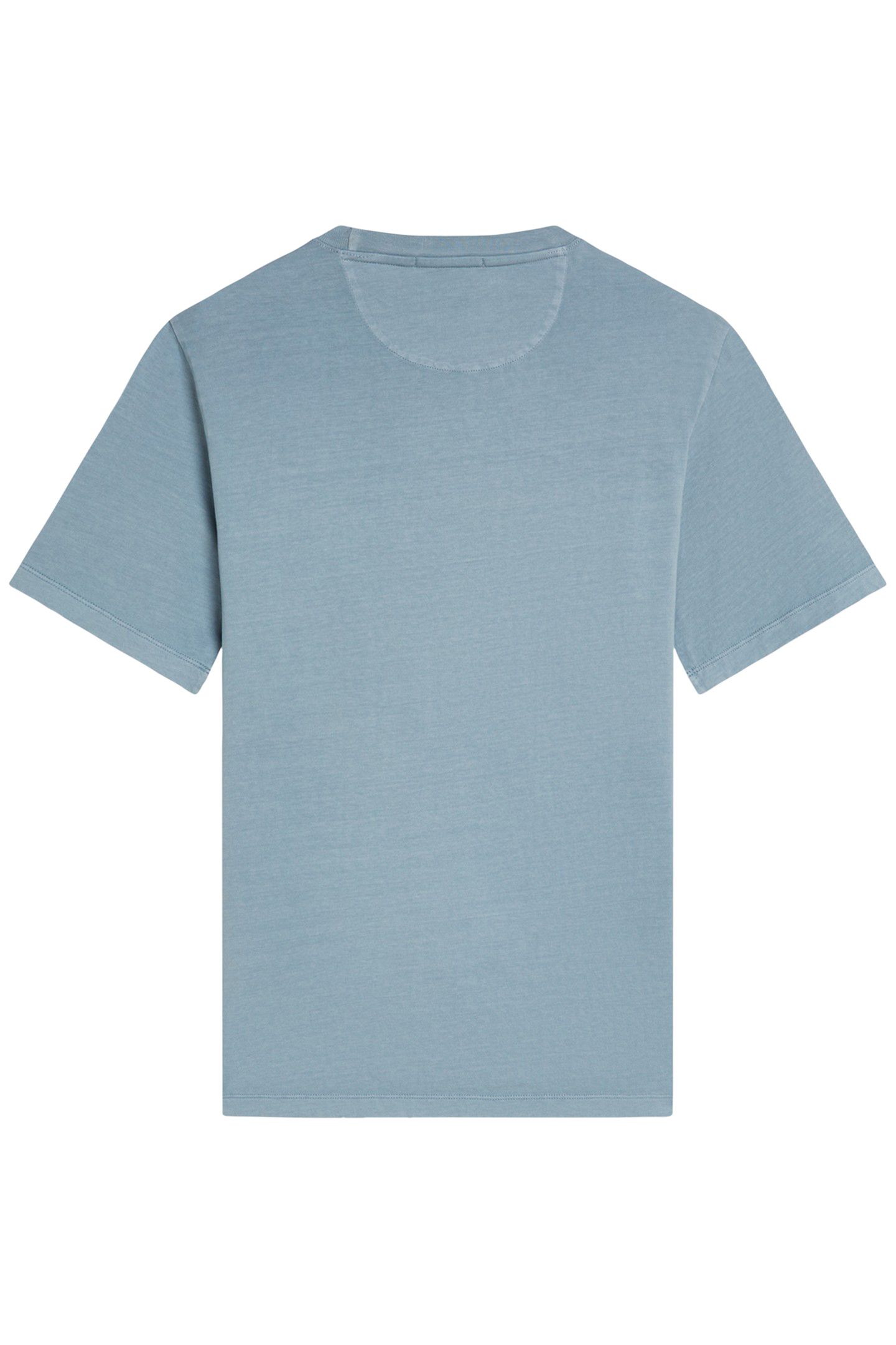 GARMENT DYED SS POCKET TEE FADED DENIM 2