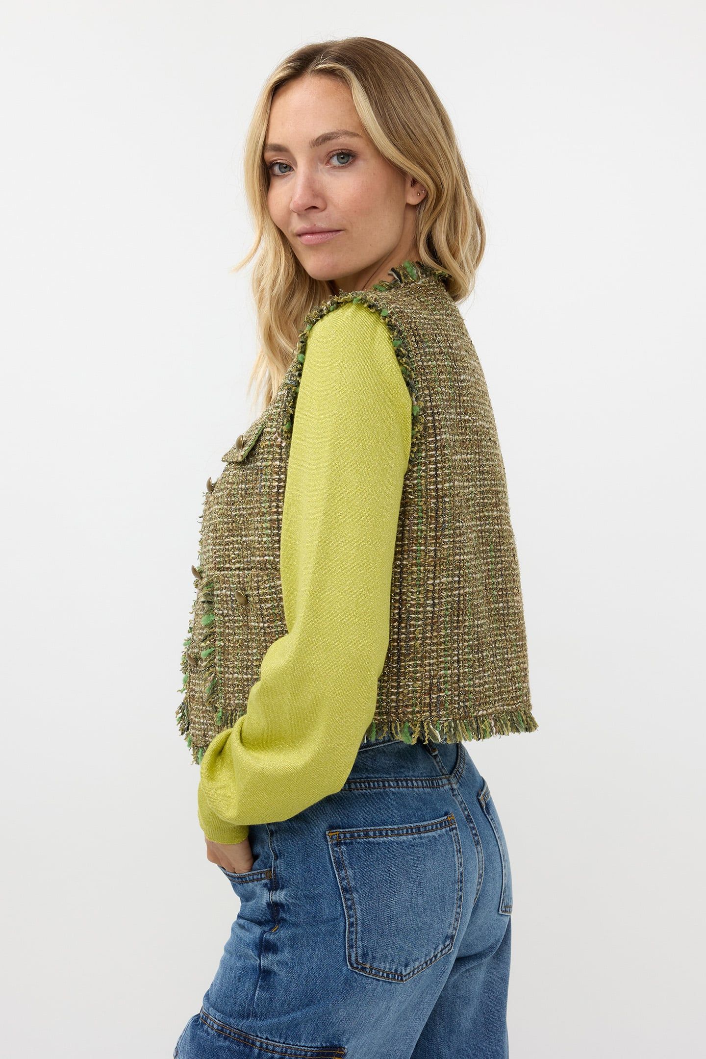 GILET TWEED MULTI COLOR 4