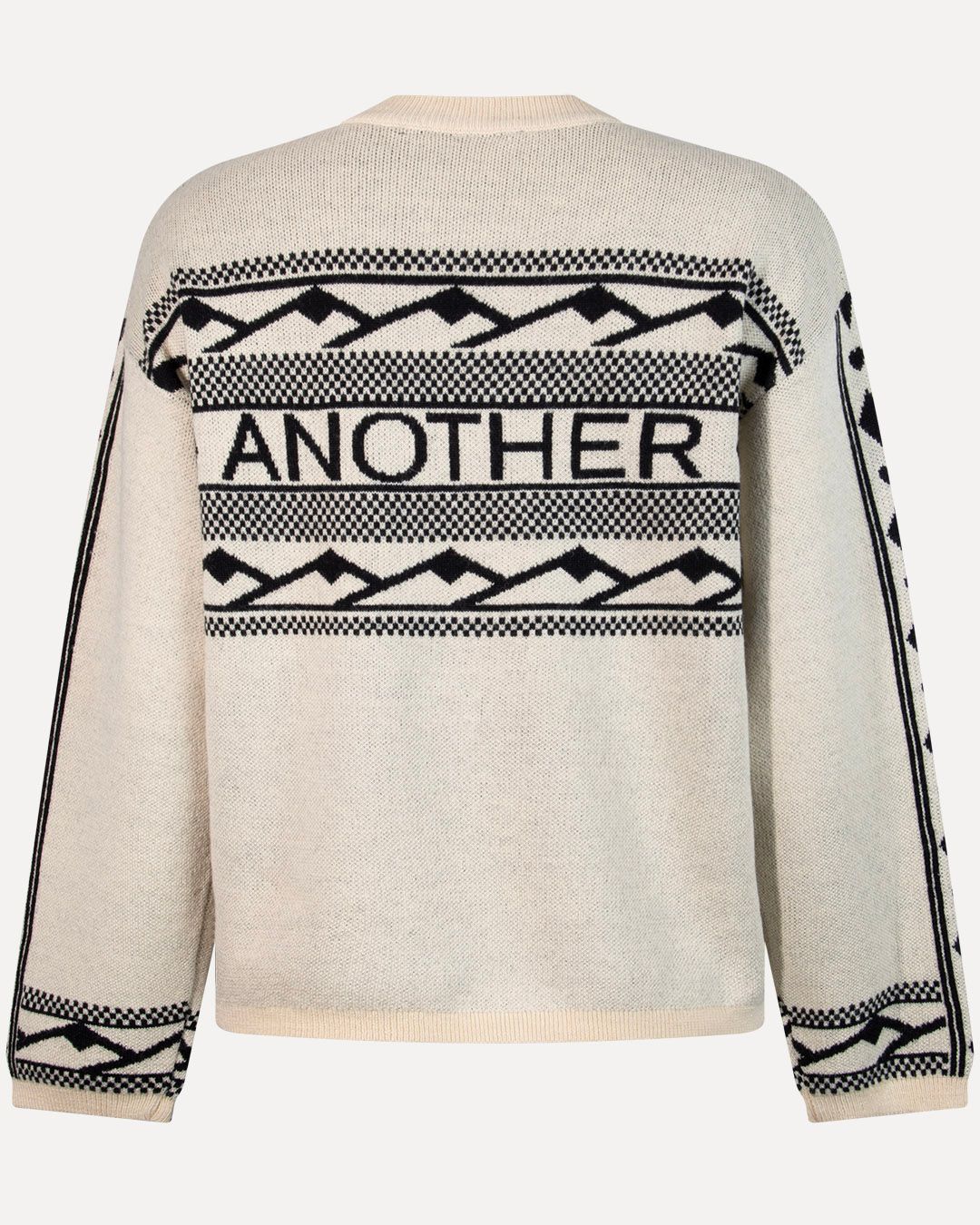 SAFFI KNITTED PULL LONG SLEEVE BLACK PARCHMENT 4