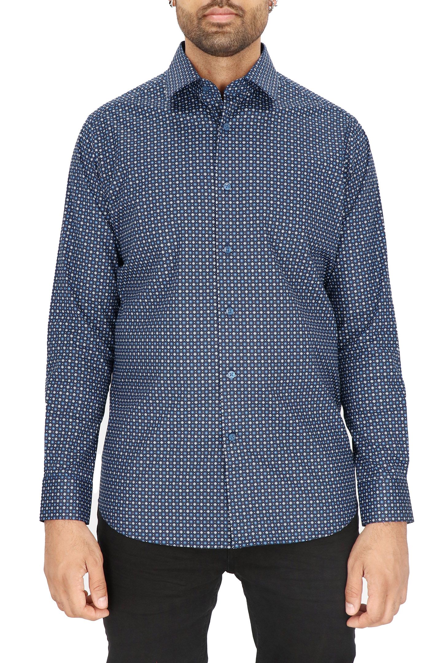 DRESS SHIRT NAVY 1