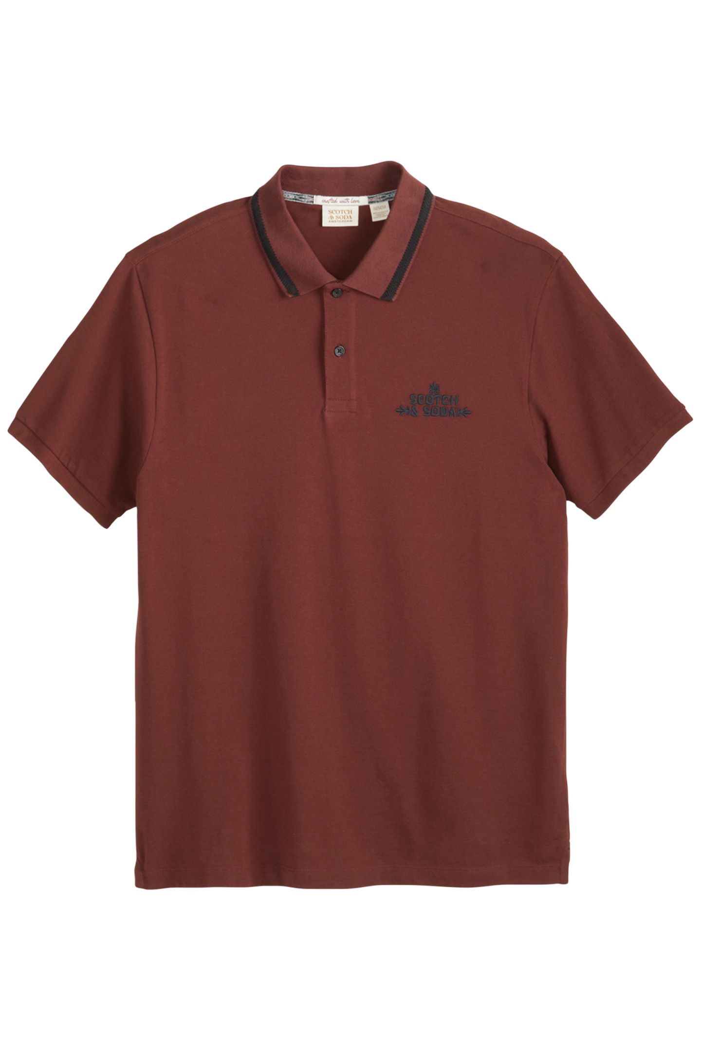 PIQUE SS POLO RUM RAISIN 1