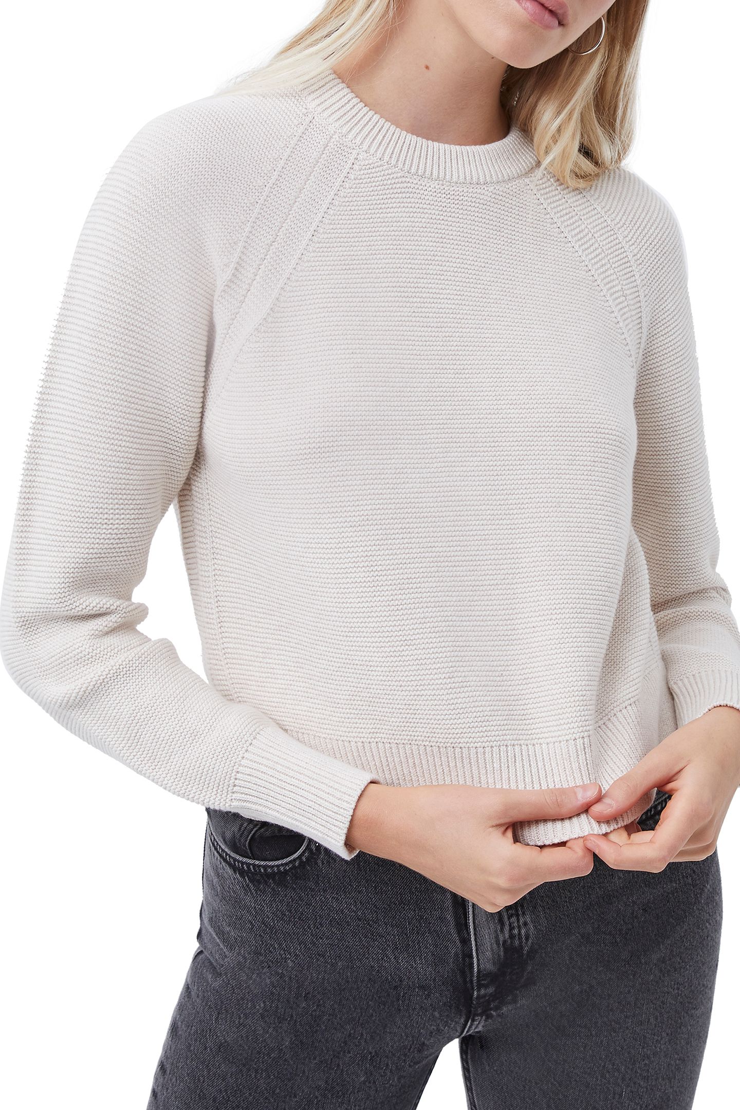 LILLY MOZART CREW NECK JUMPER OATMEAL MEL 1