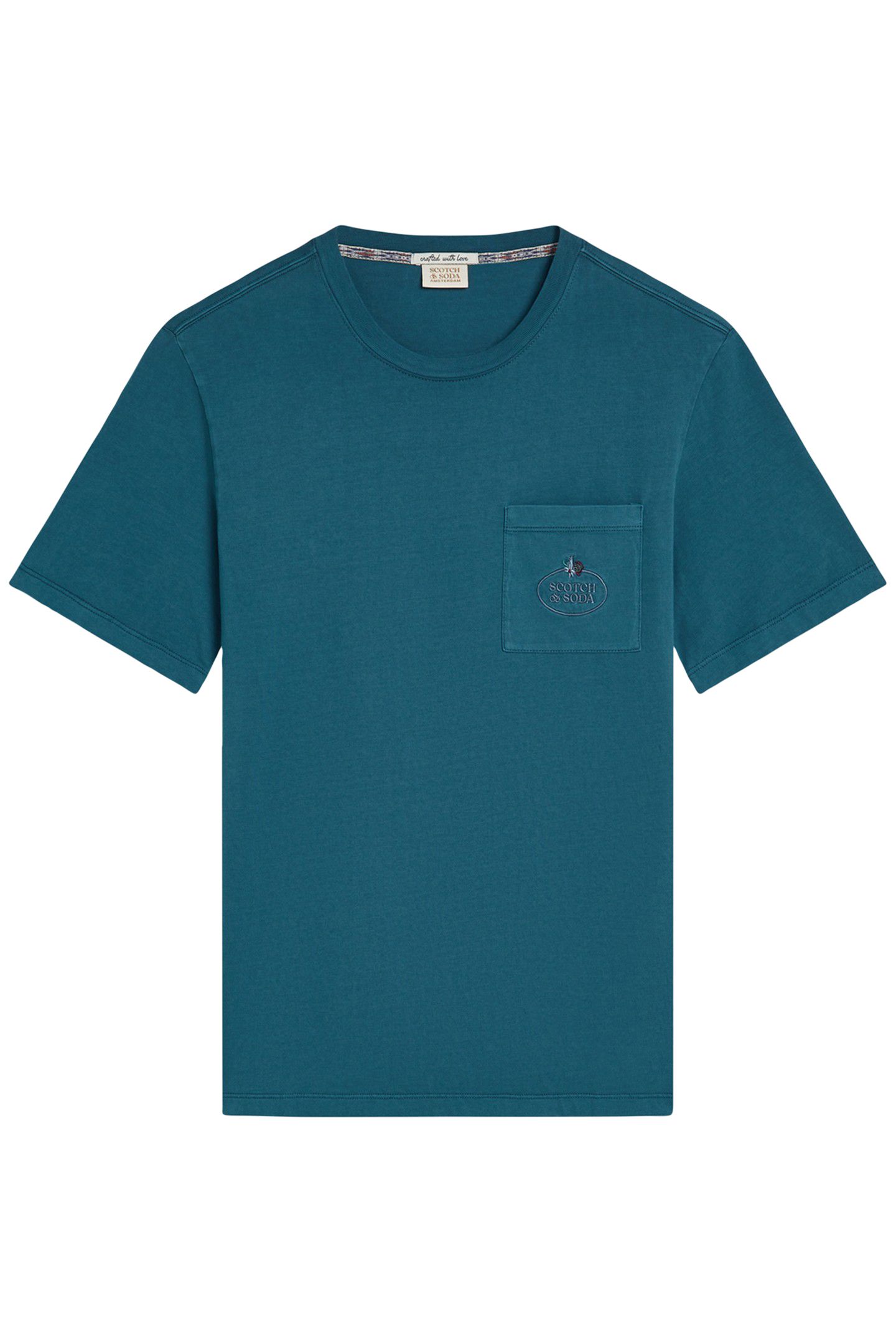 GARMENT DYED SS POCKET TEE LEGION BLUE 1