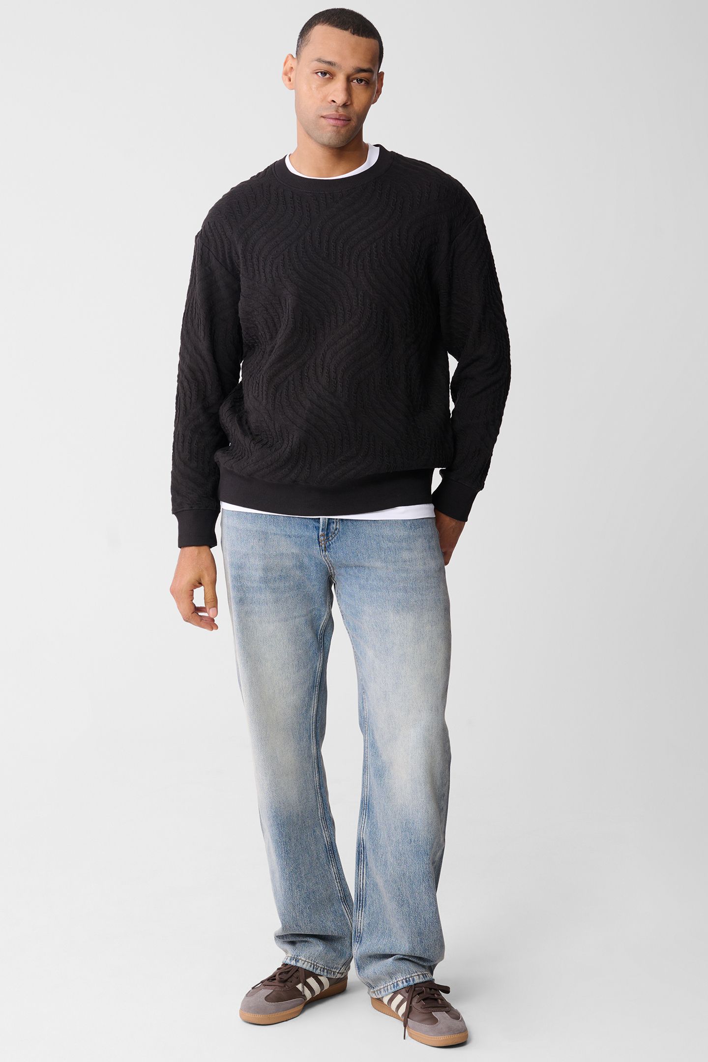 SBWAVE STRUCTURE SWEAT LIGHTGREY 2