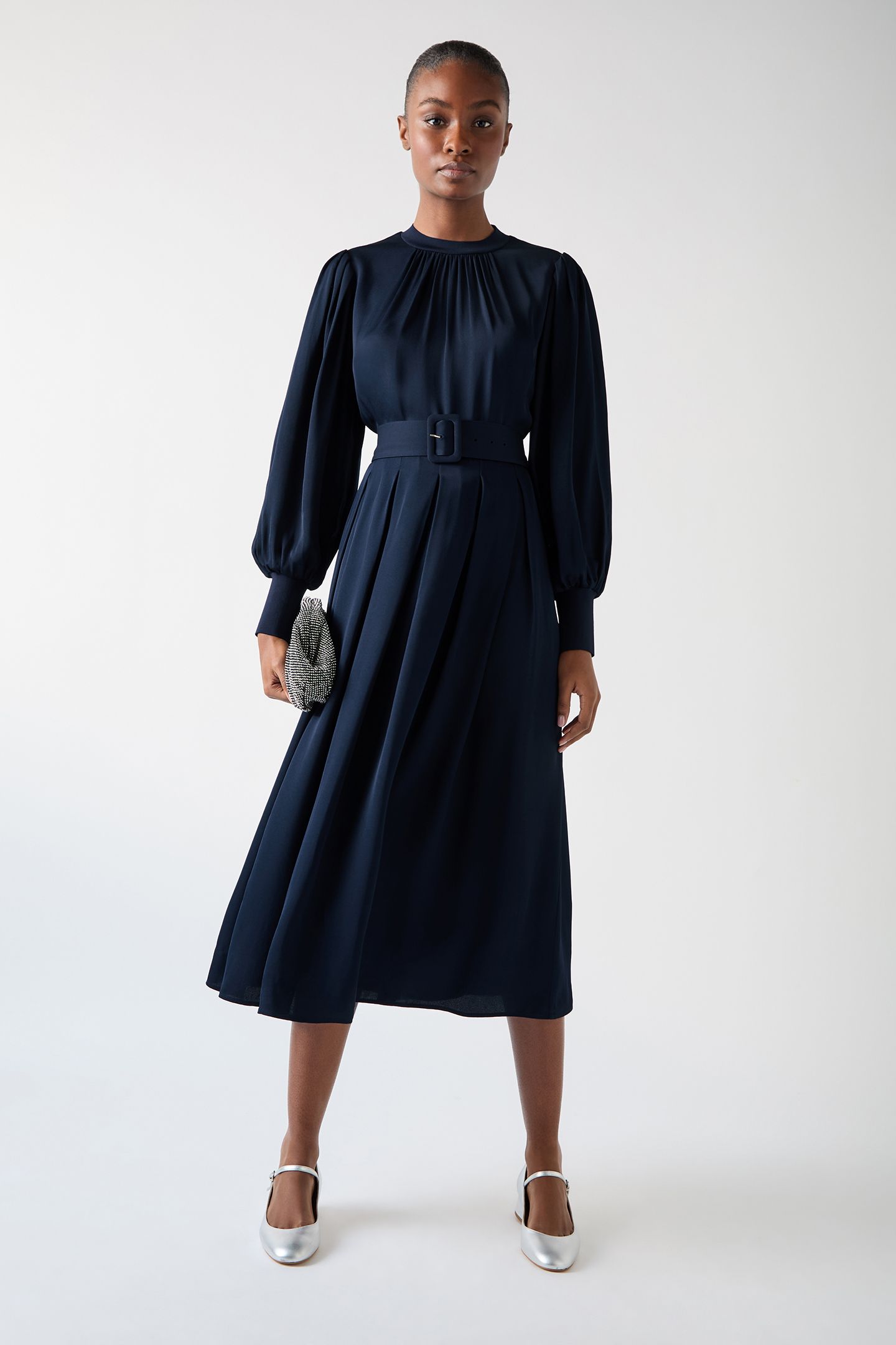 DR ROSANNA KNIT DRESS NAVY 1