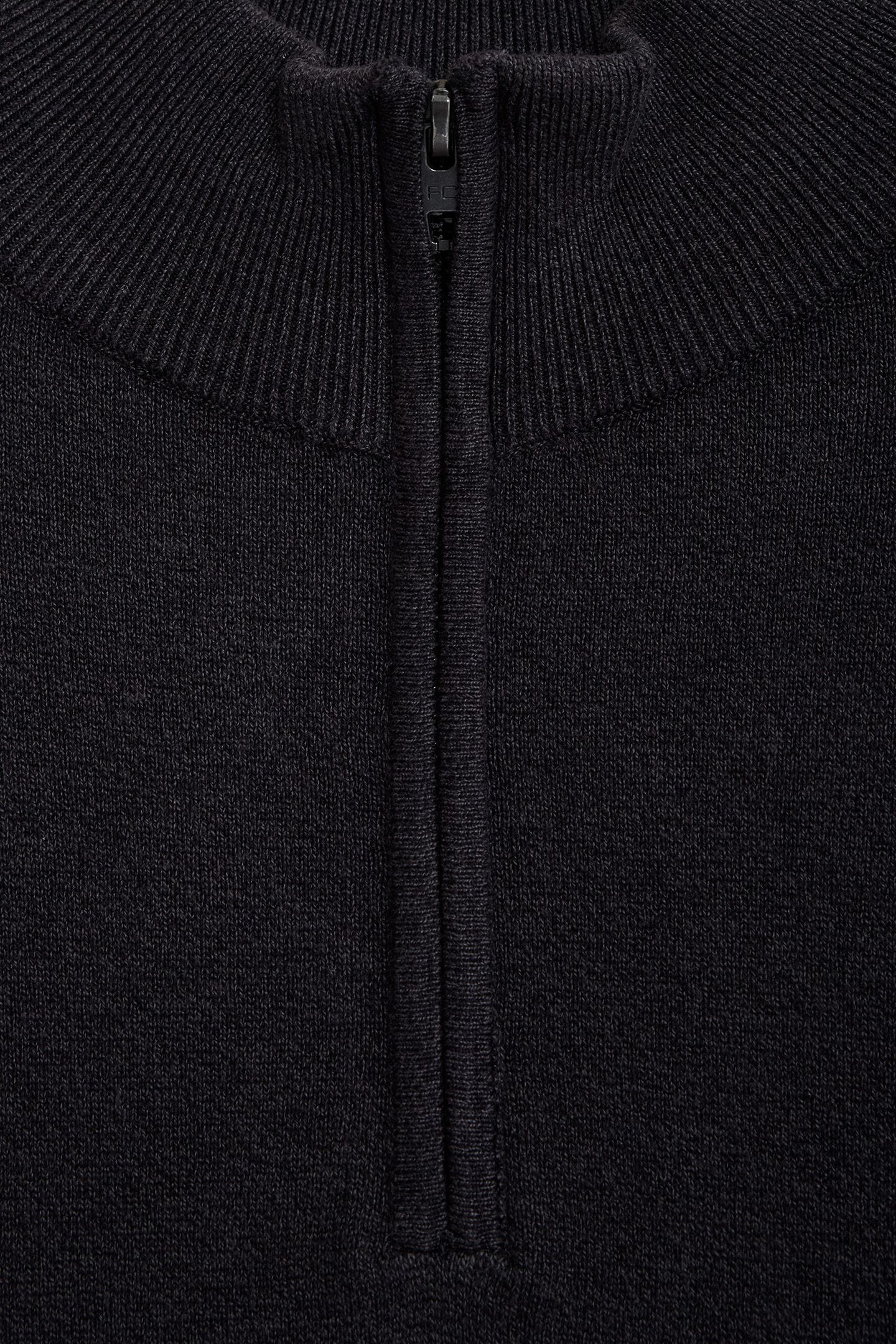 HALF ZIP LUXE CHARCOAL MEL 3