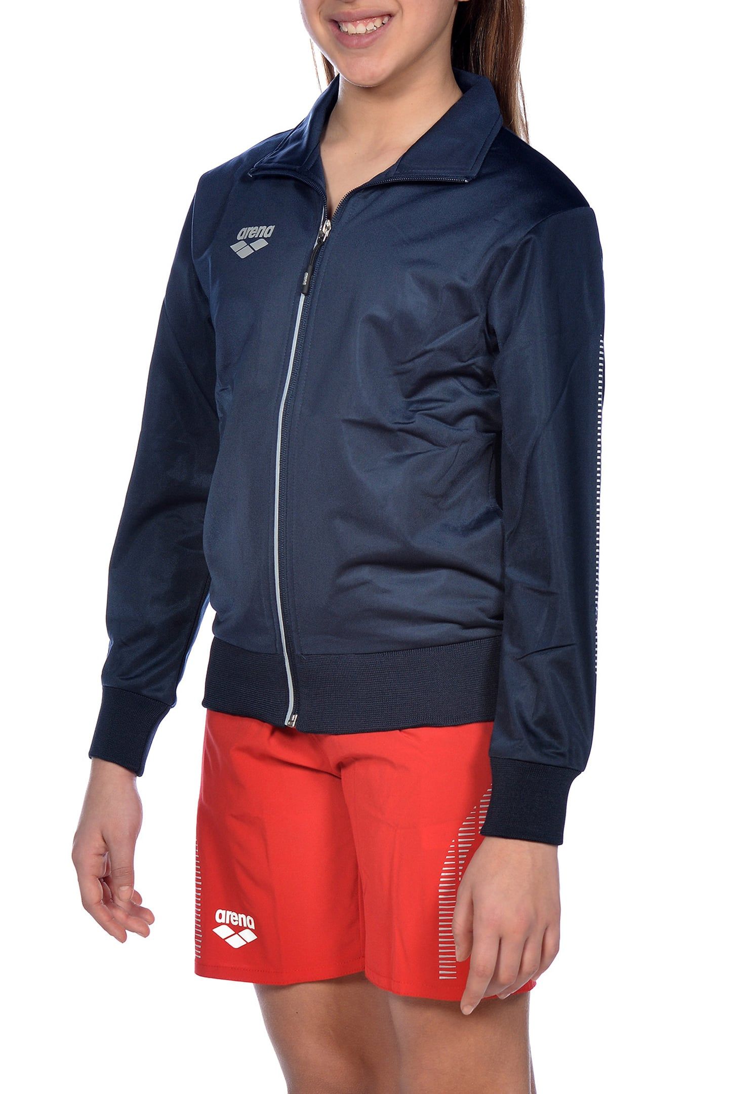 JR TL KNITTED POLY JACKET NAVY 4