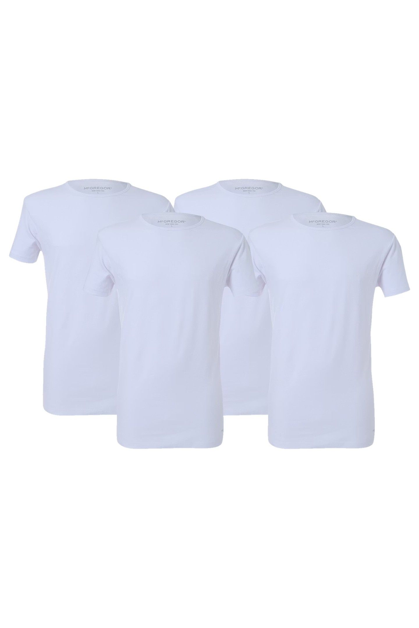 PREMIUM - STRETCH T-SHIRT - 4-PACK WHITE 1