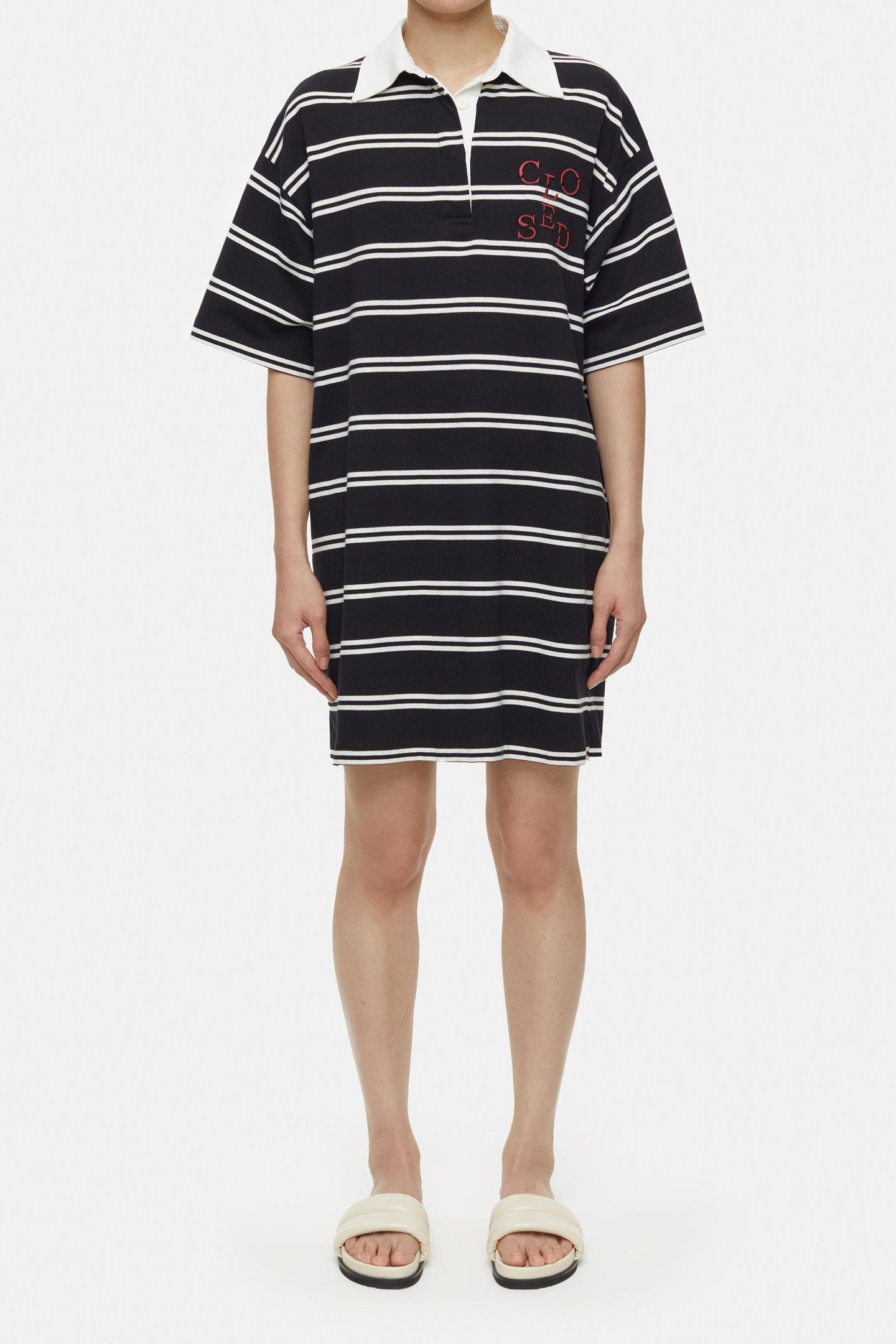 SHORT POLO DRESS BLACK 1