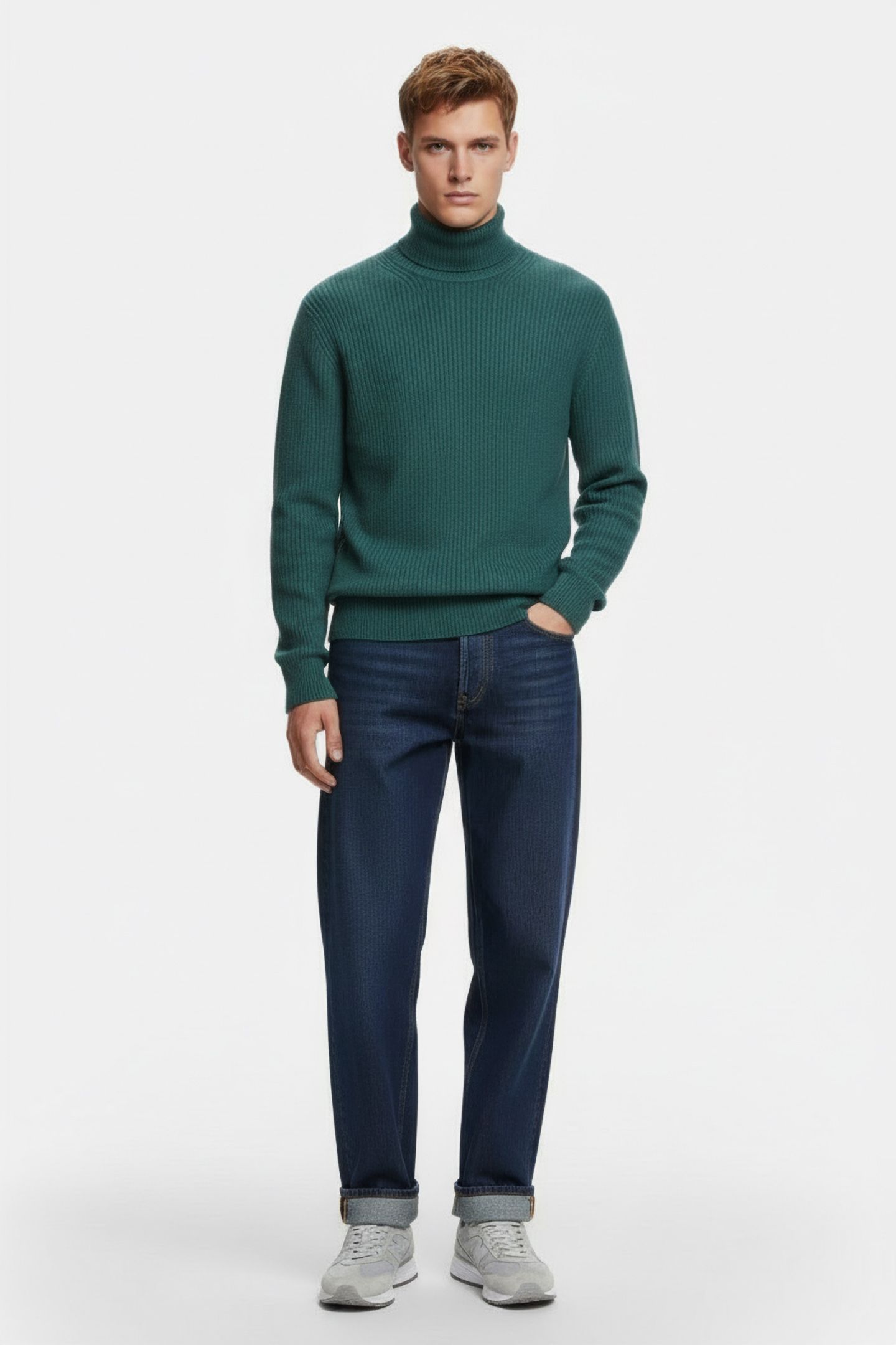 BRUNALF KNIT AQUA GREEN 1